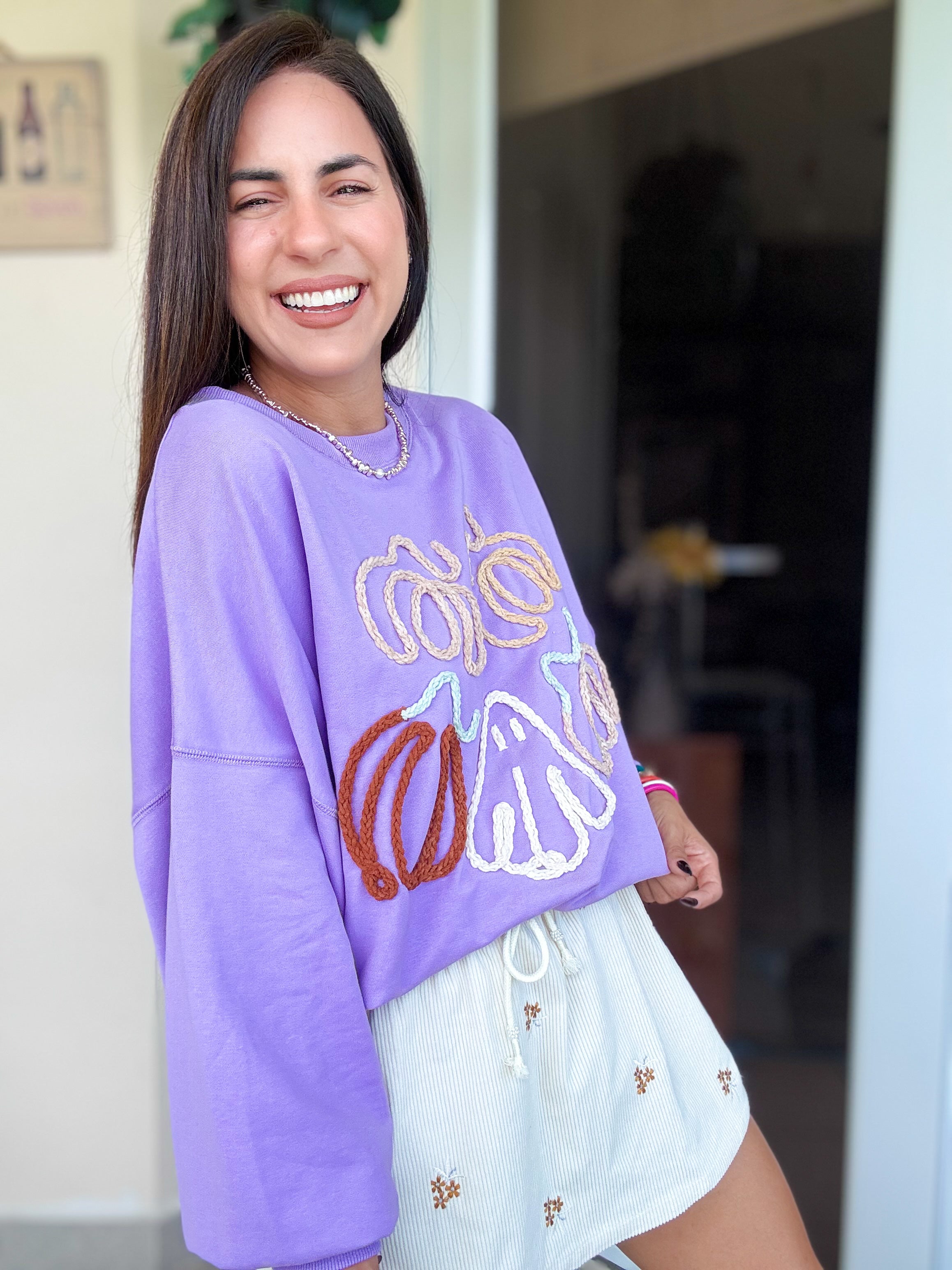 Pumpkin Lila Sweatshirt