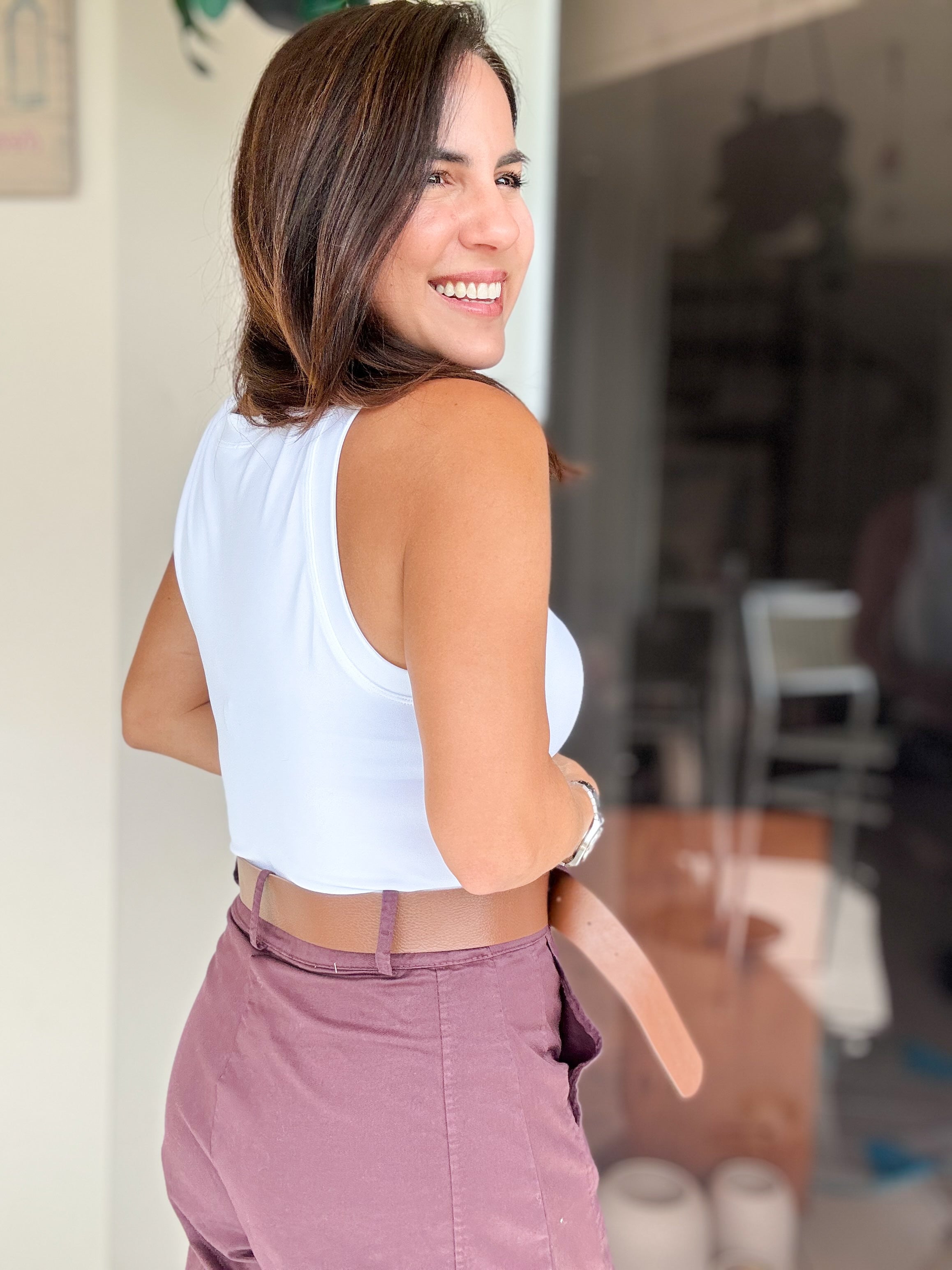 White Tank Bodysuit