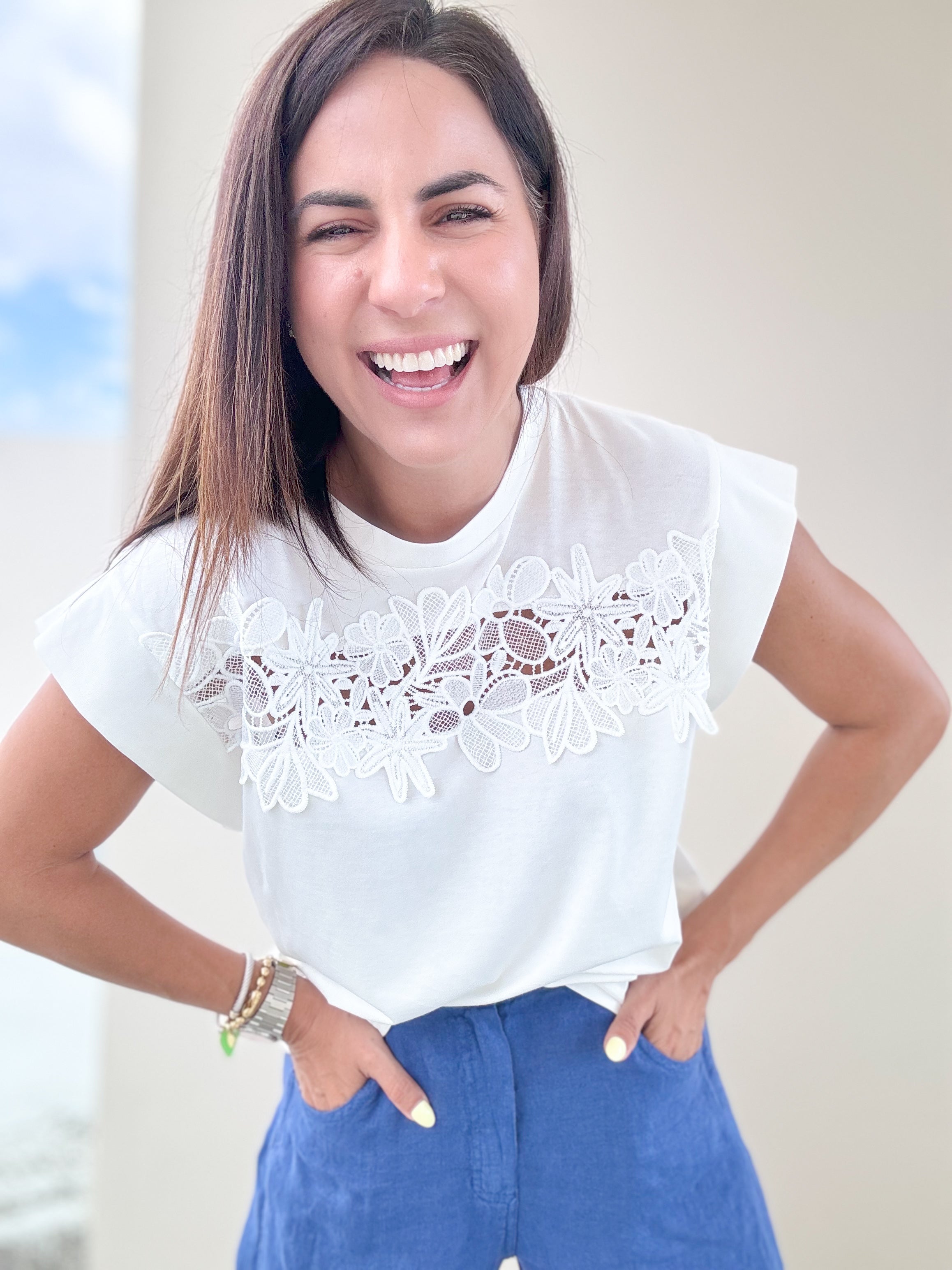 White Lace TShirt
