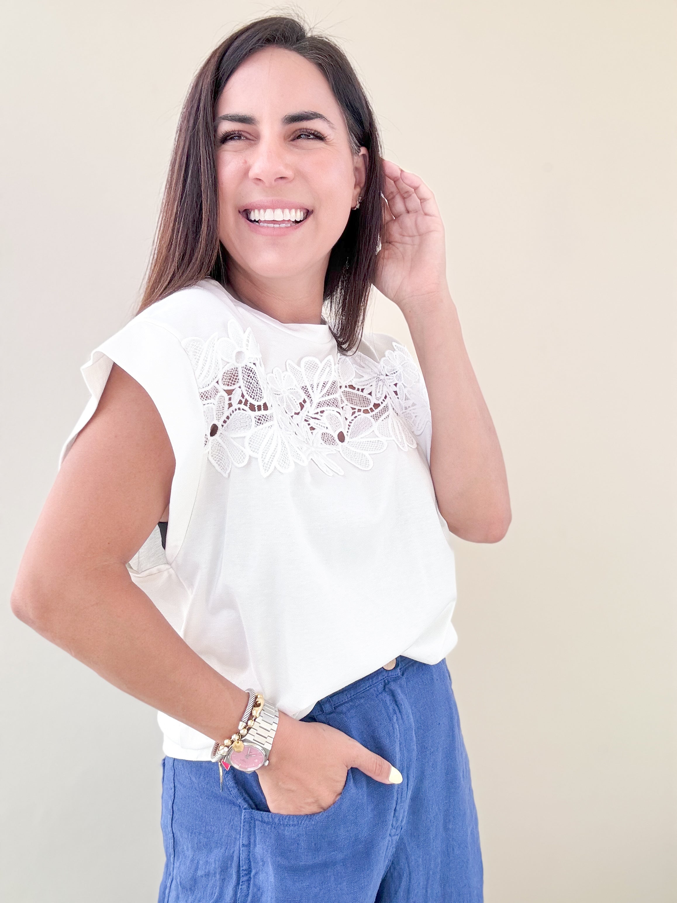 White Lace TShirt