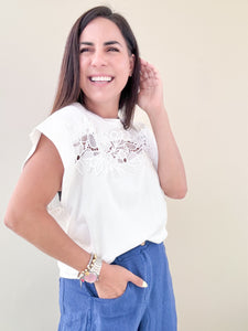White Lace TShirt