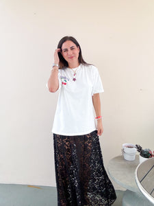 Romantic Lace Maxi Skirt