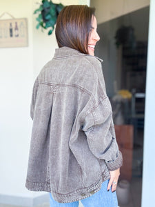 Light Coffee Denim Jacket