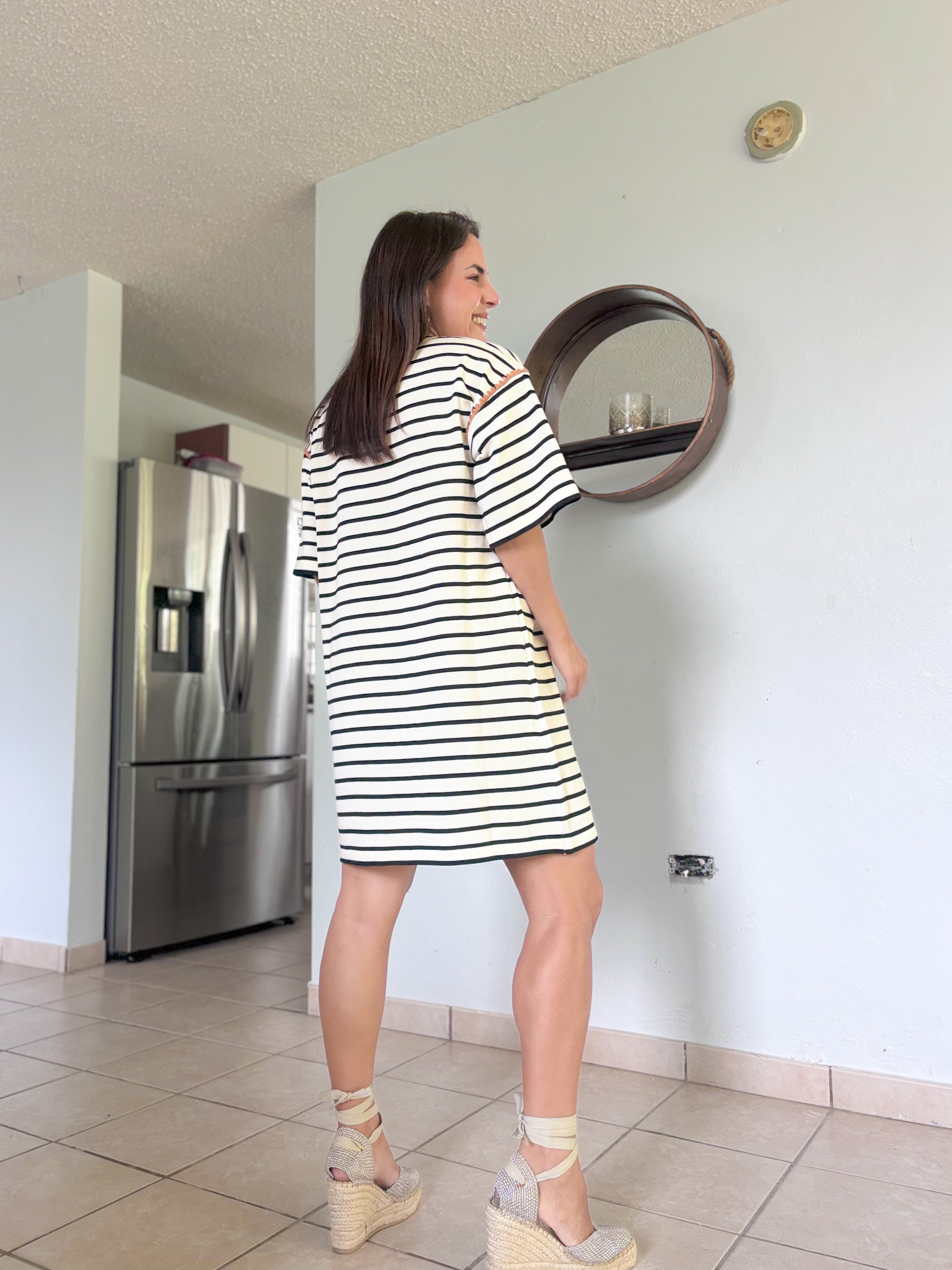 Nannette Stripe Oversized Dress