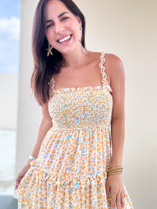 Margot Cream Midi Dress