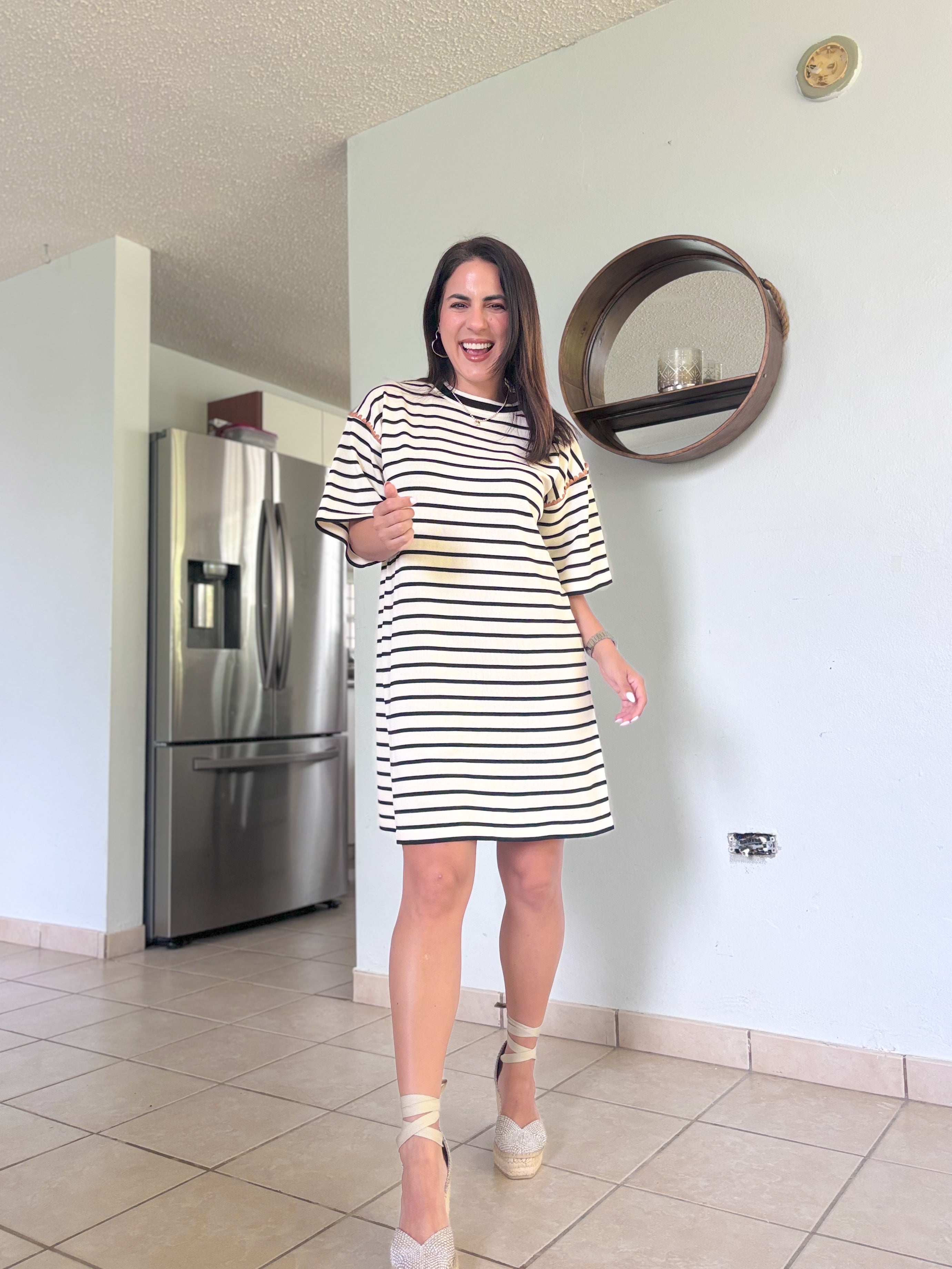 Nannette Stripe Oversized Dress
