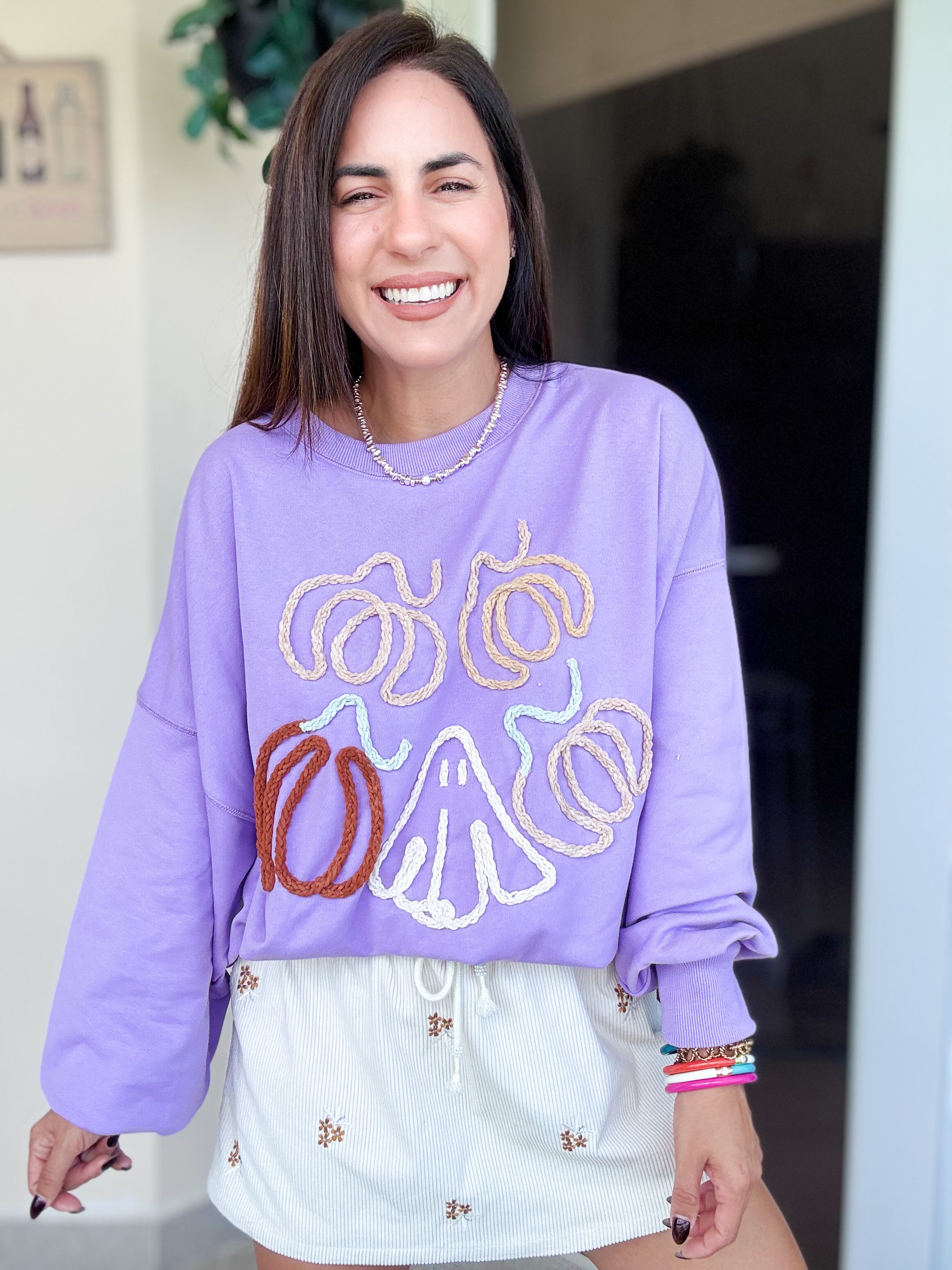 Pumpkin Lila Sweatshirt