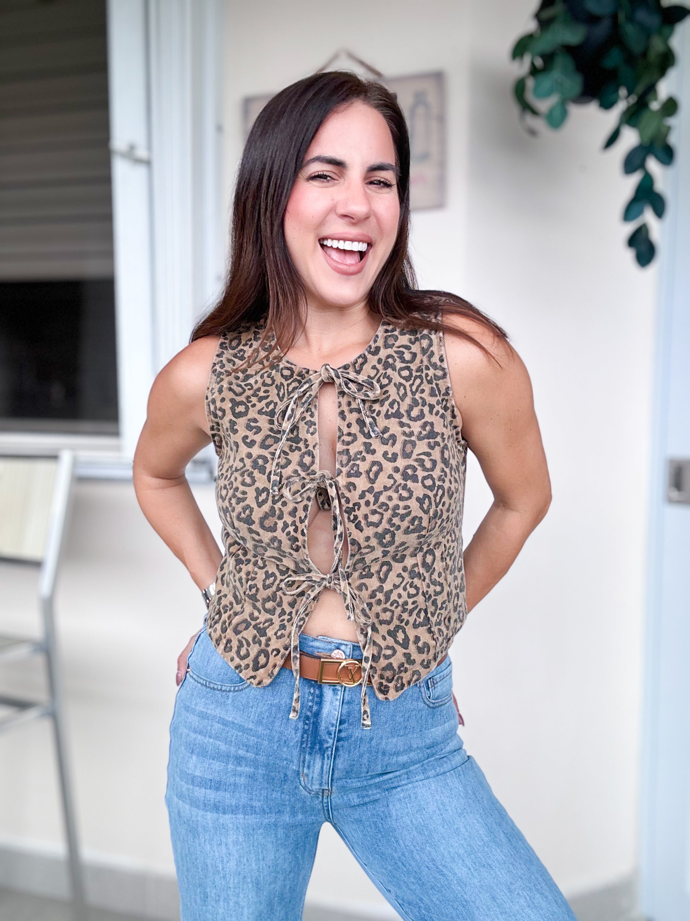 Leopard Vest