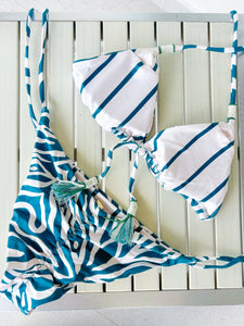 Coral Reef Green Two Piece Bathing Suit