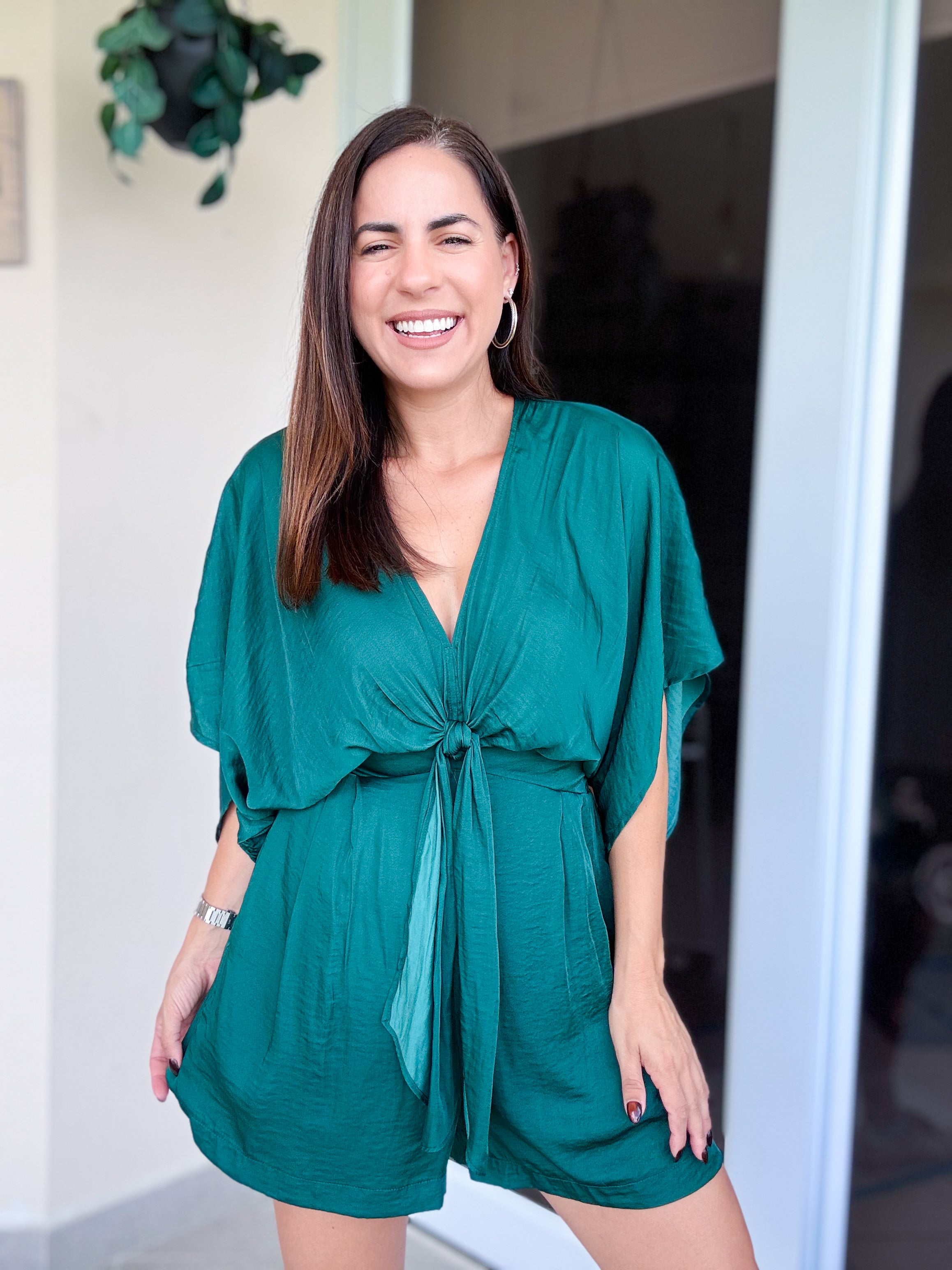 Everly Pine Romper