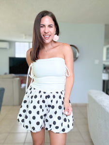 Mindy Polka Dot Romper