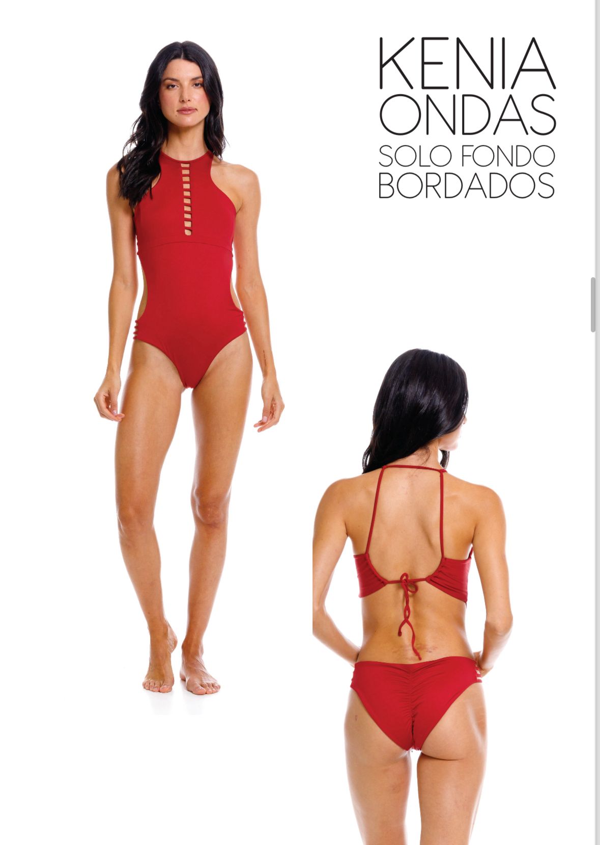 Kenia Cherry Onepiece Bathing Suit
