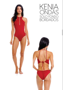 Kenia Cherry Onepiece Bathing Suit
