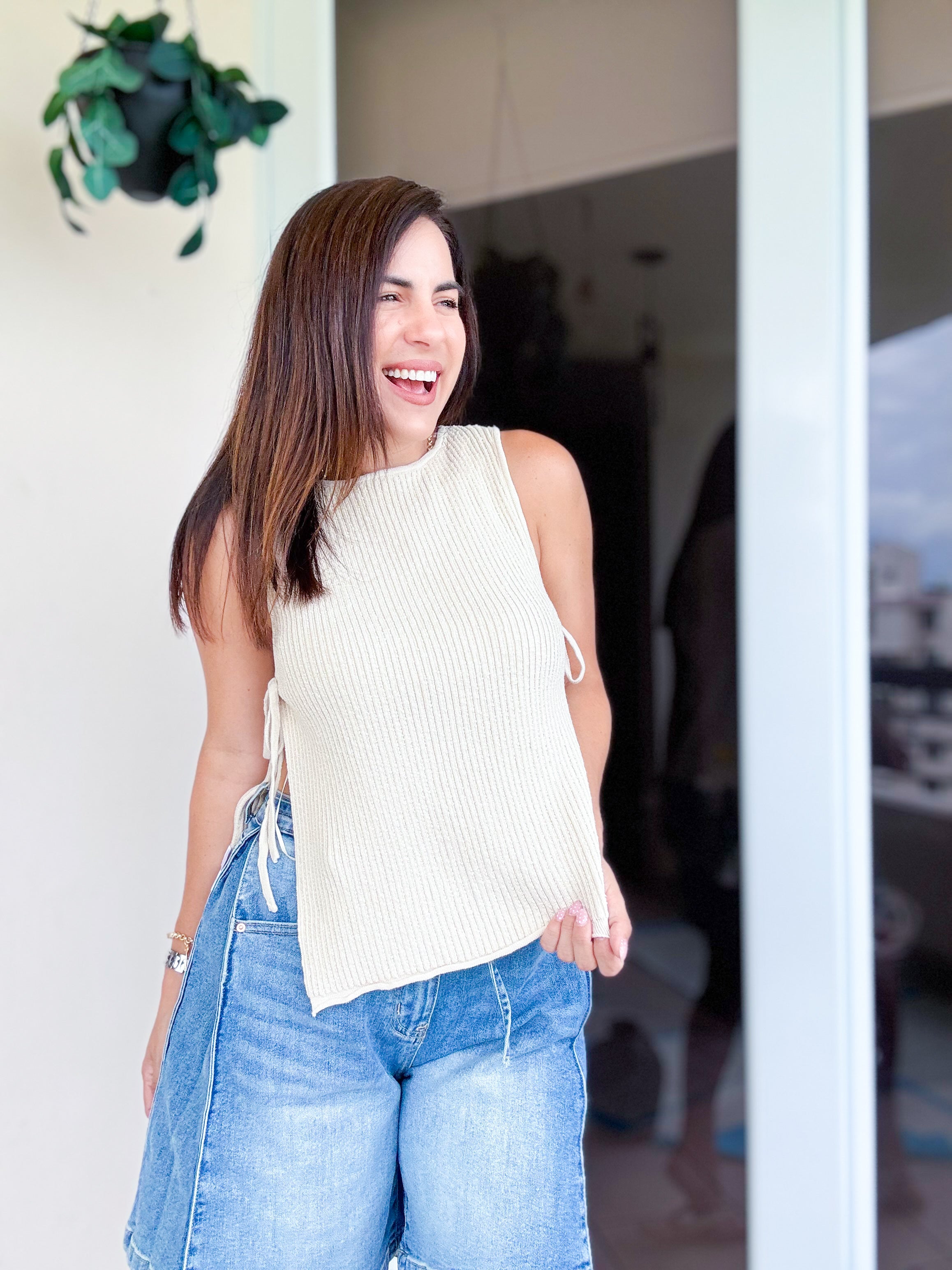 Hudson Natural Side-Tide Top
