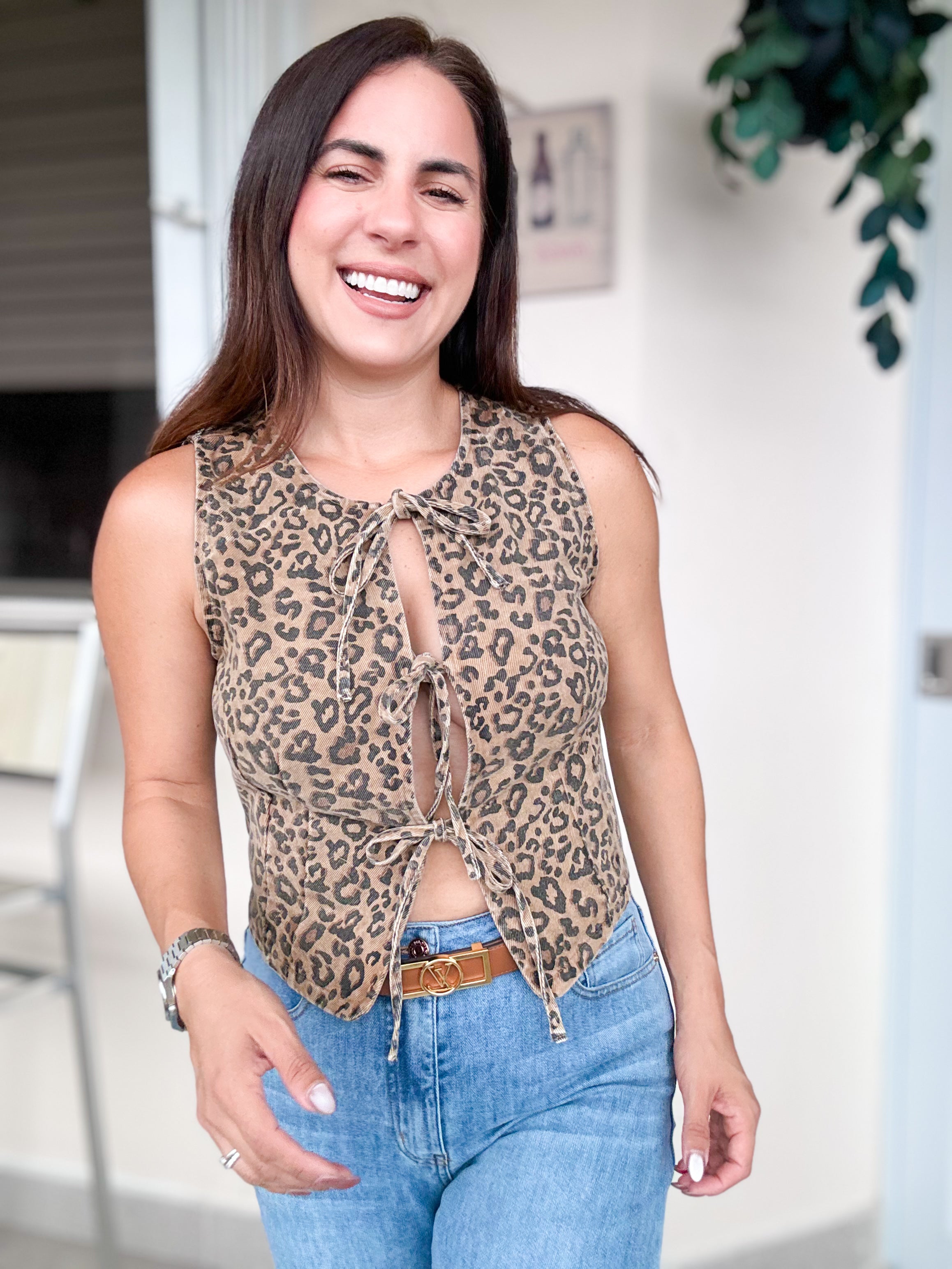Leopard Vest
