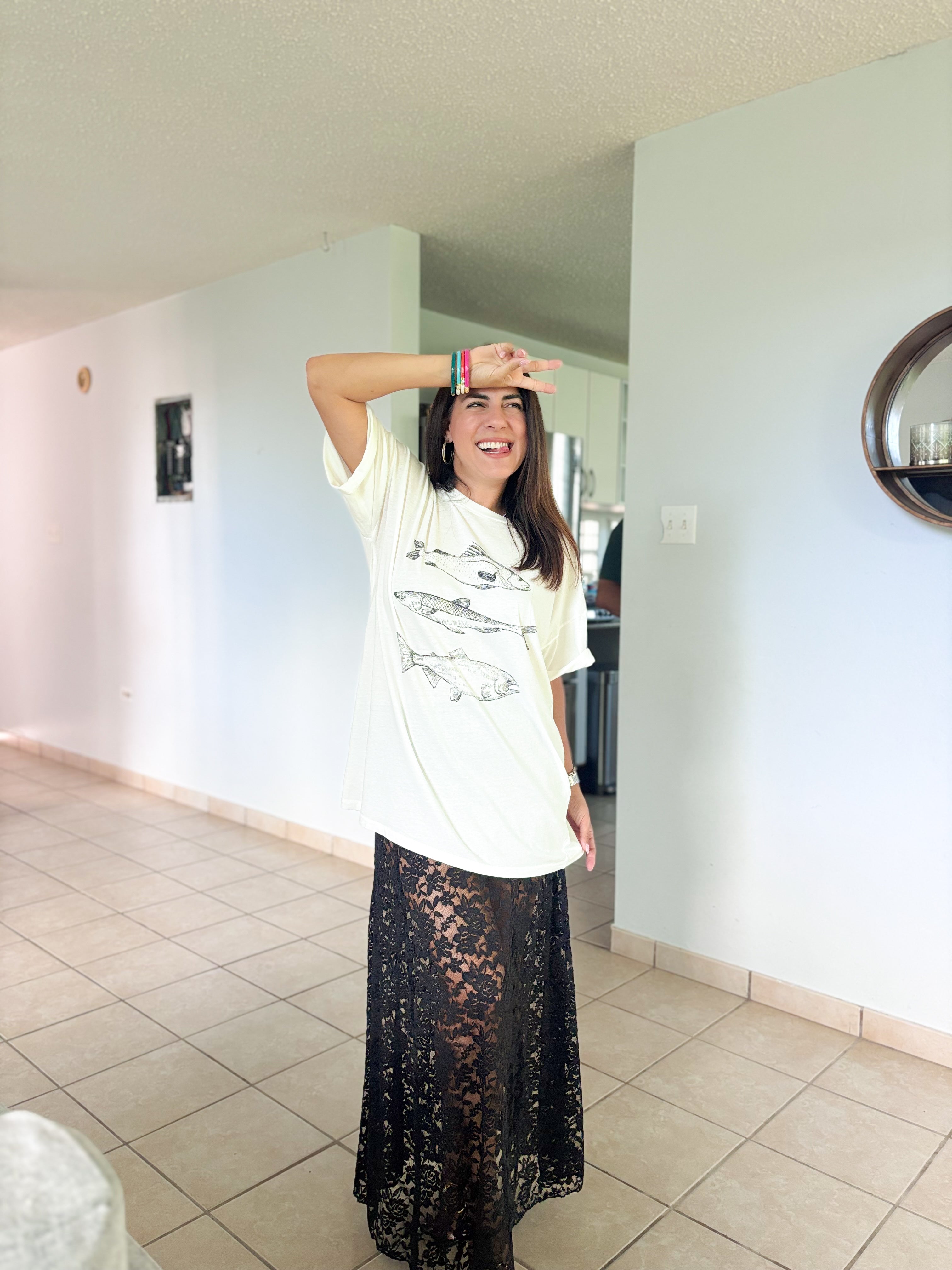 Three Fishes Oversized Tshirt