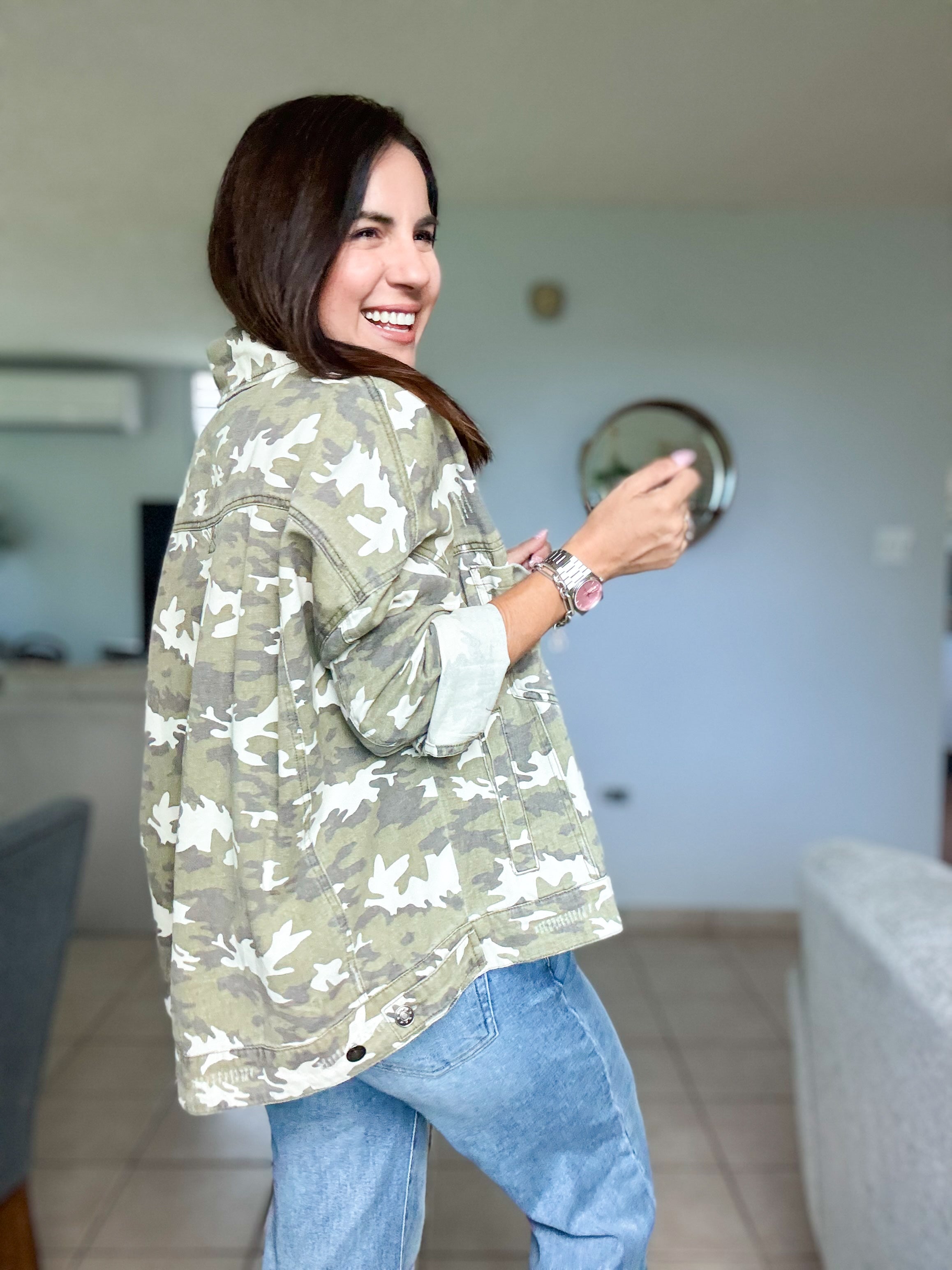 Camouflage Oversized Jacket