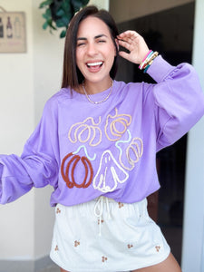 Pumpkin Lila Sweatshirt