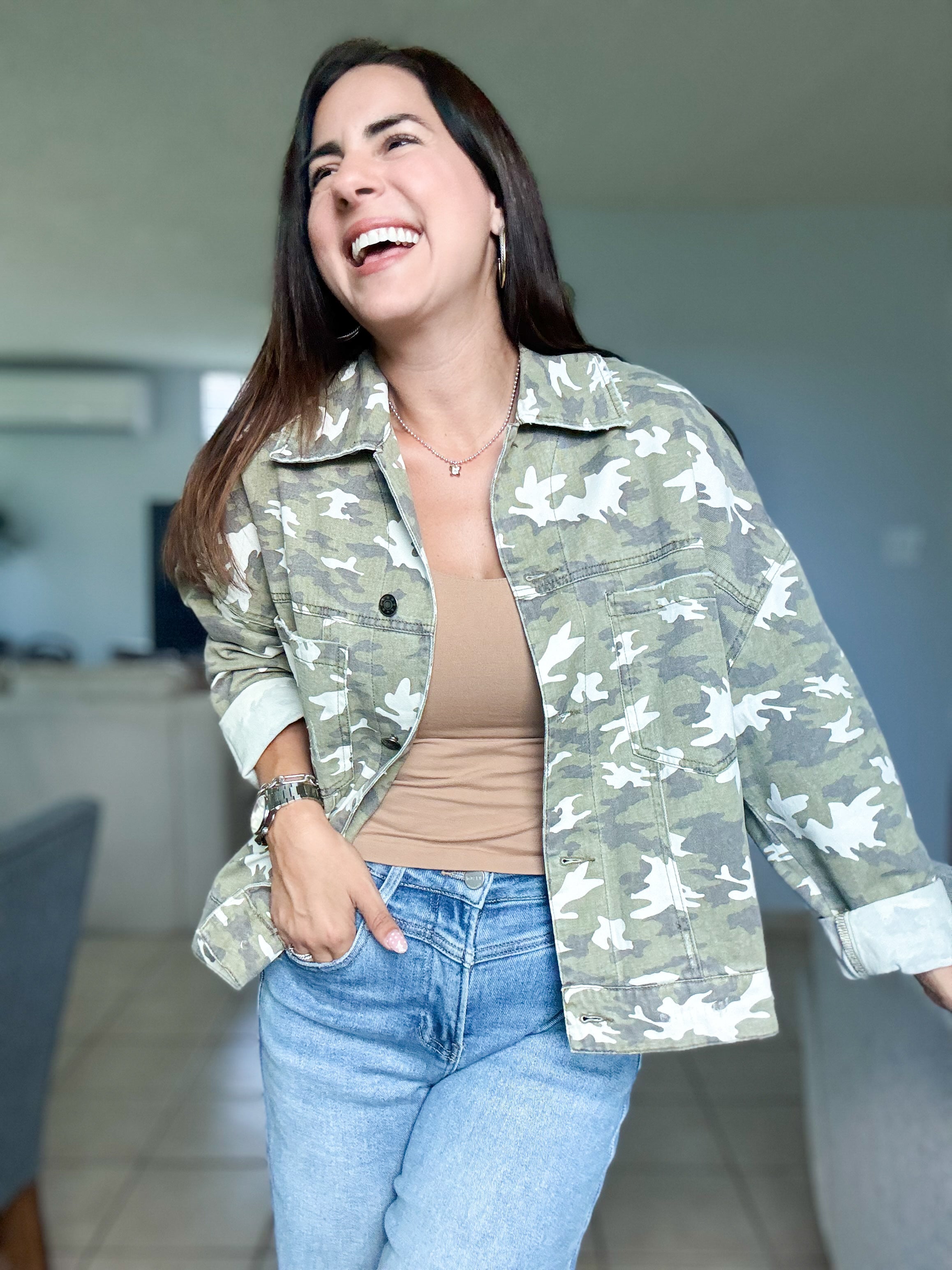Camouflage Oversized Jacket