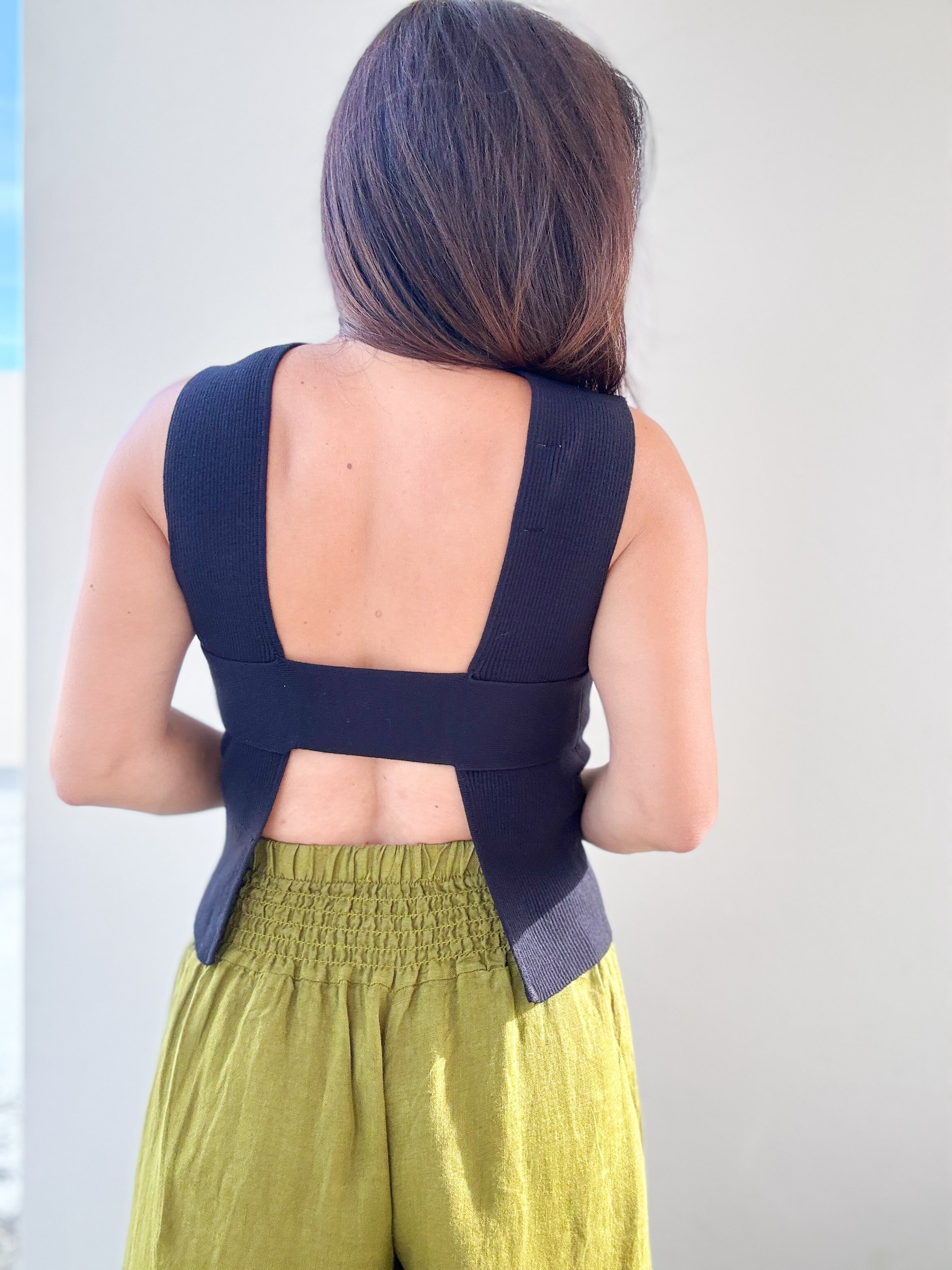 Marion Open Back Top