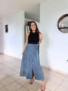 Georgina Denim Midi Skirt
