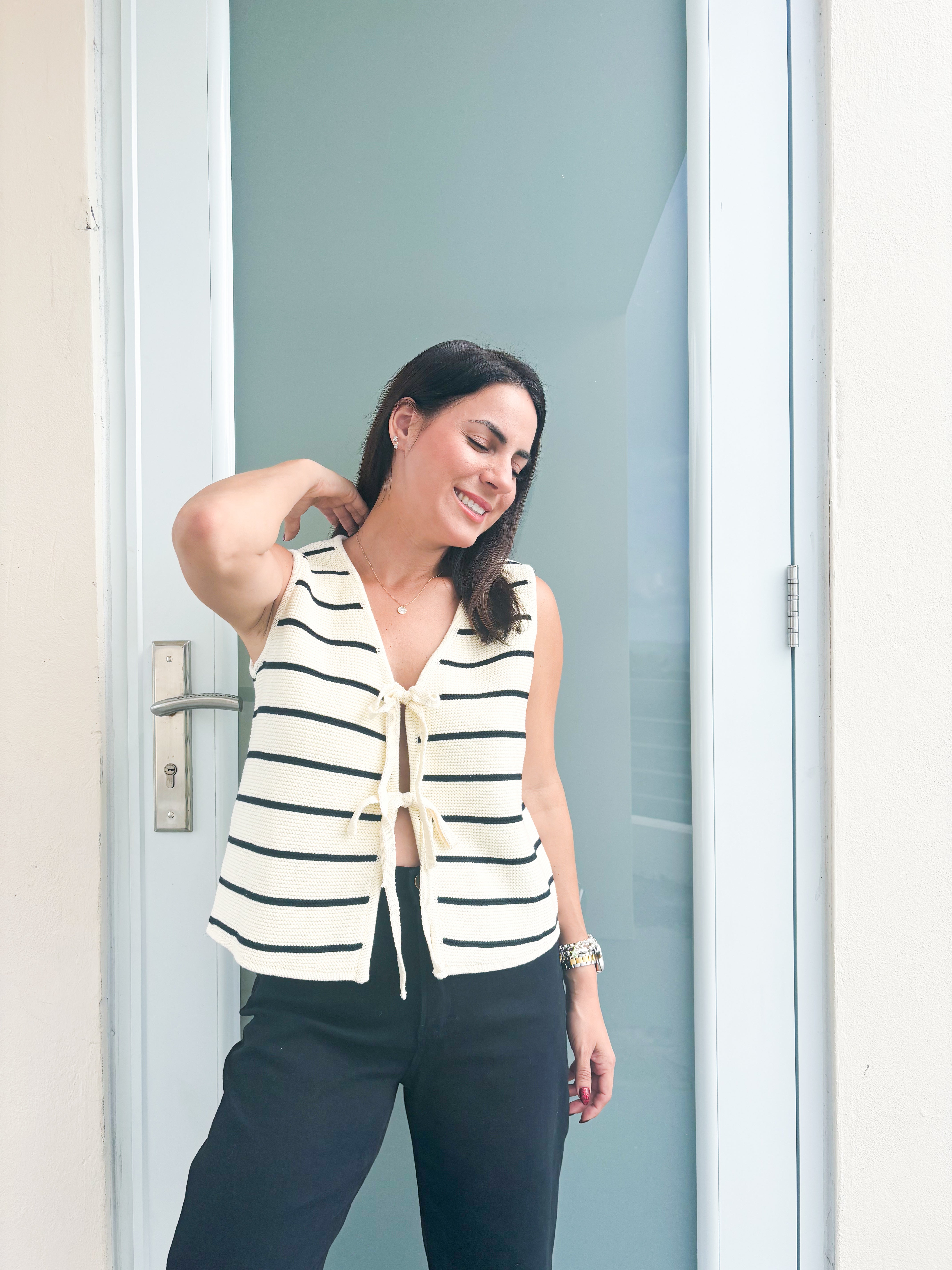 Paulette Striped Vest/Top