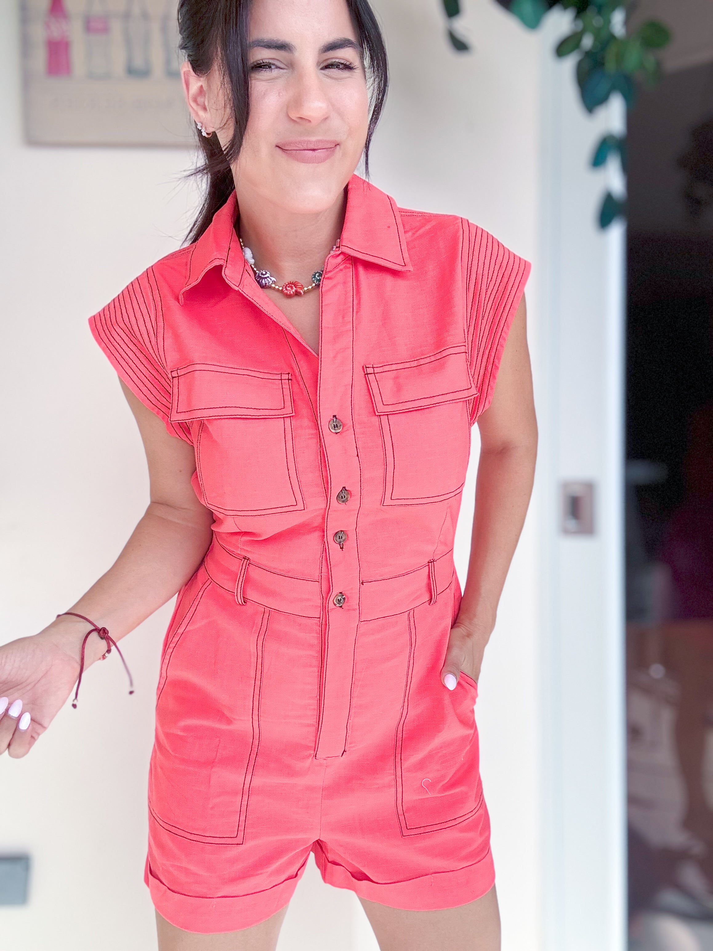 Radiant Stitch Romper