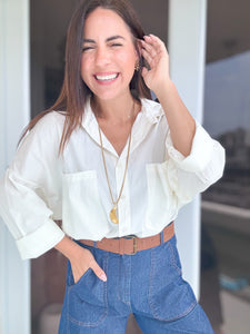 Tiffany White Shirt Top