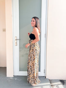 Tanzania Animal Print Wide Pant