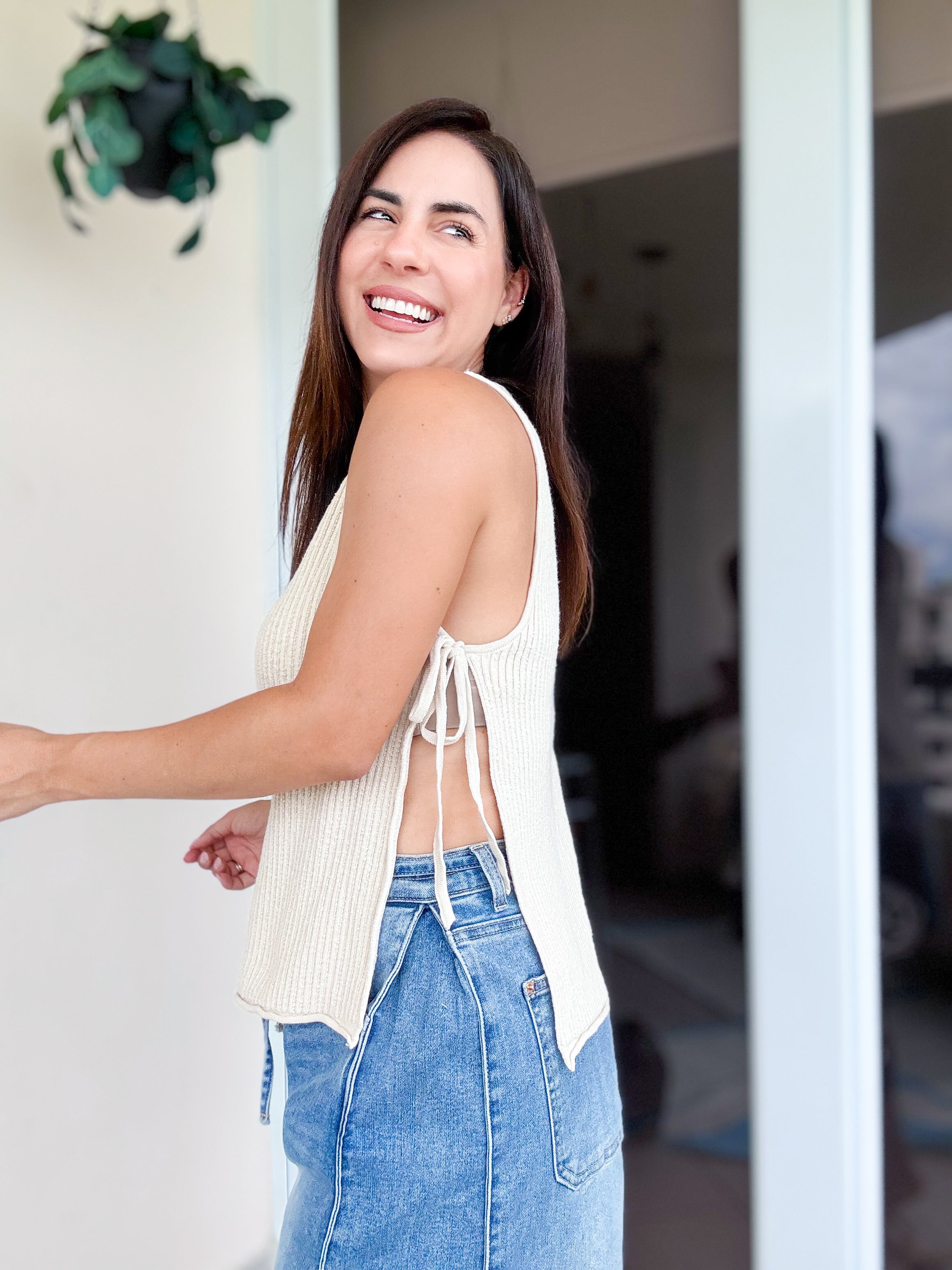 Hudson Natural Side-Tide Top