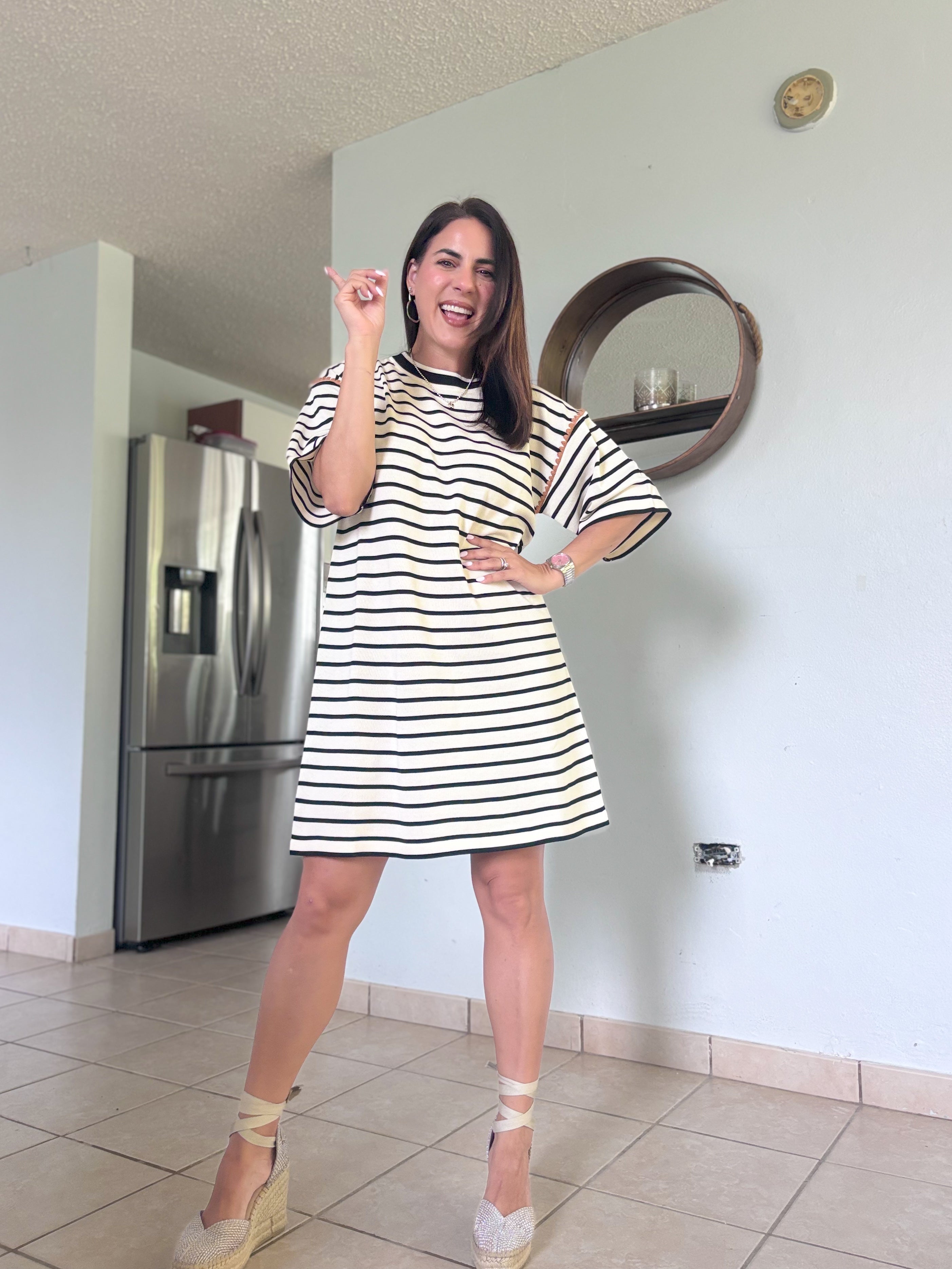 Nannette Stripe Oversized Dress