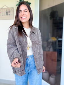 Light Coffee Denim Jacket