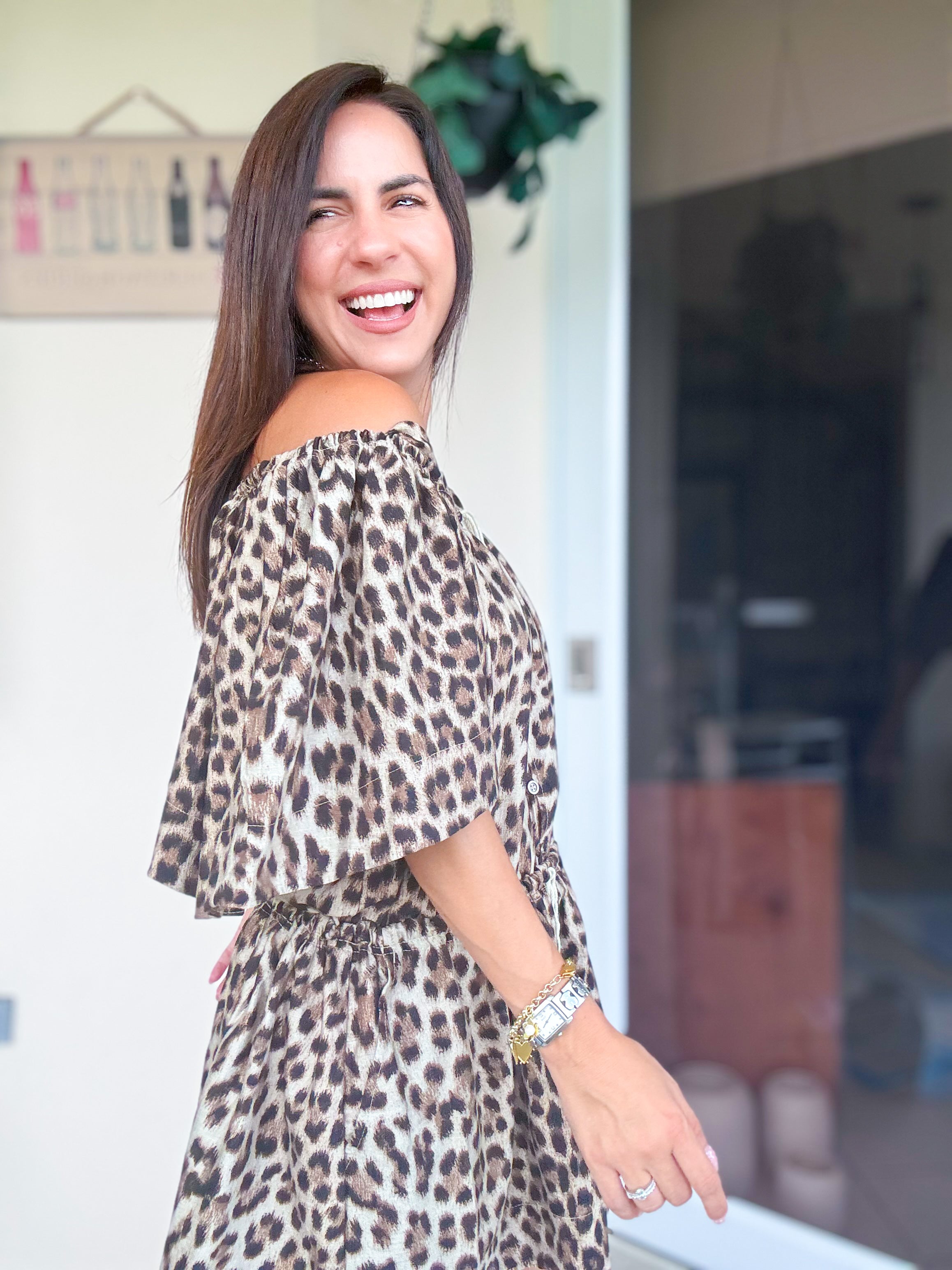 Eclectic Animal Print Loose Romper
