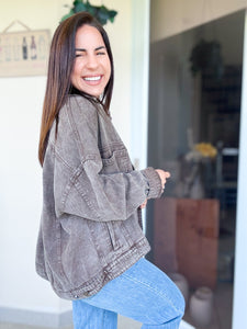 Light Coffee Denim Jacket