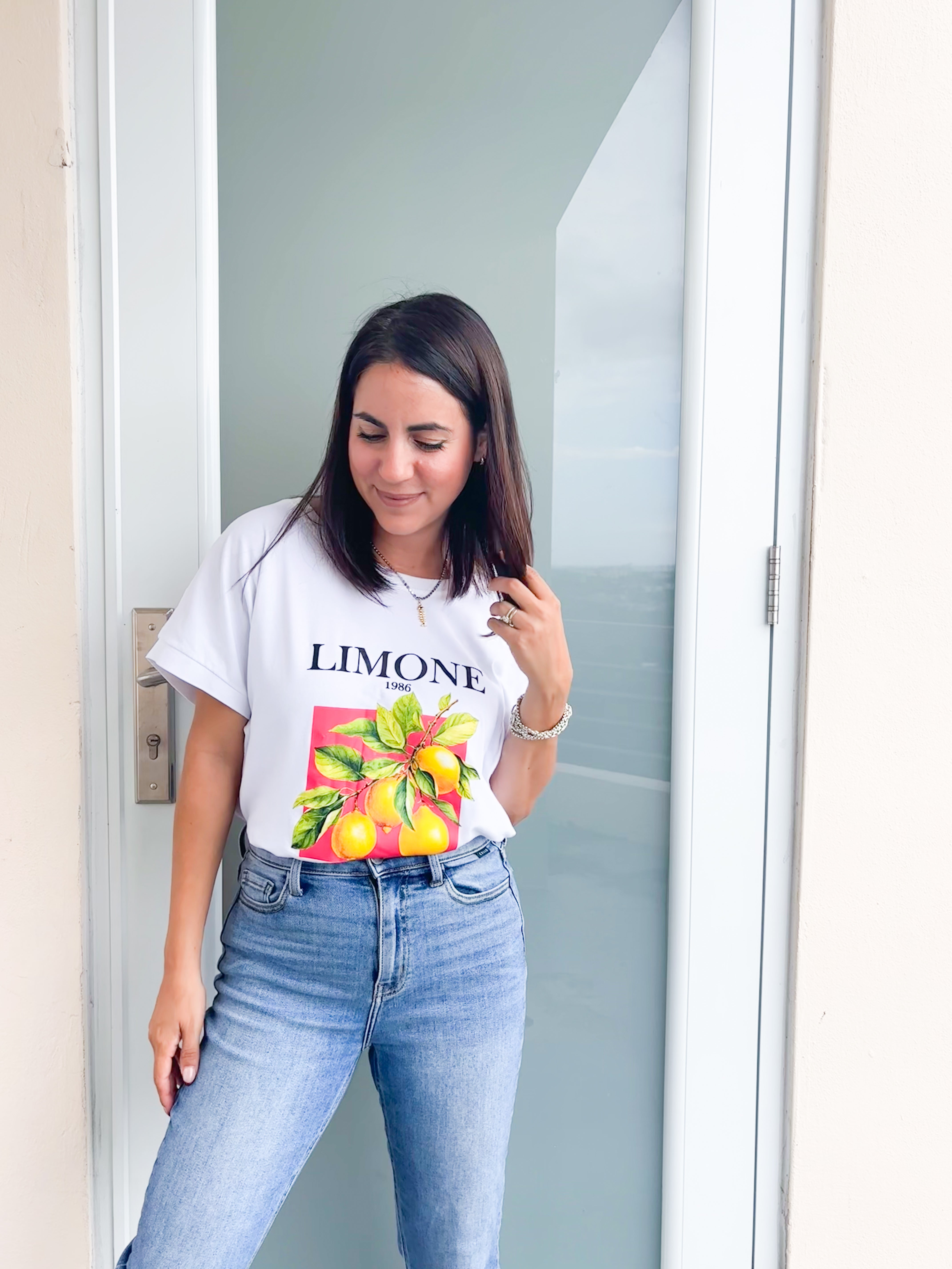 Lemon Print T-Shirt