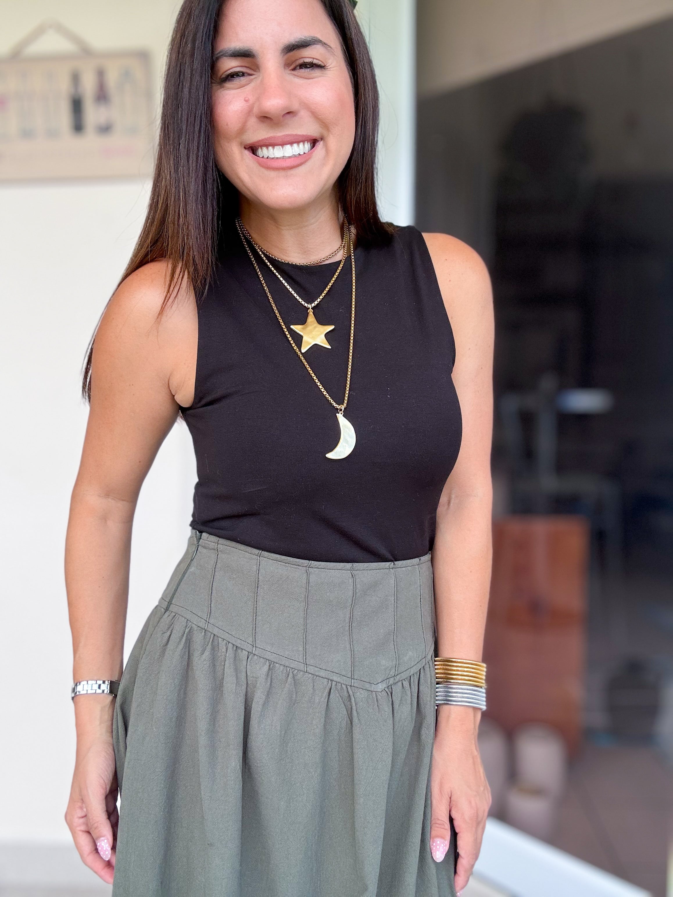 Beverly Stitched Maxi Skirt