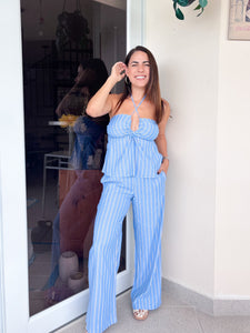 Piobella Striped Blue Set