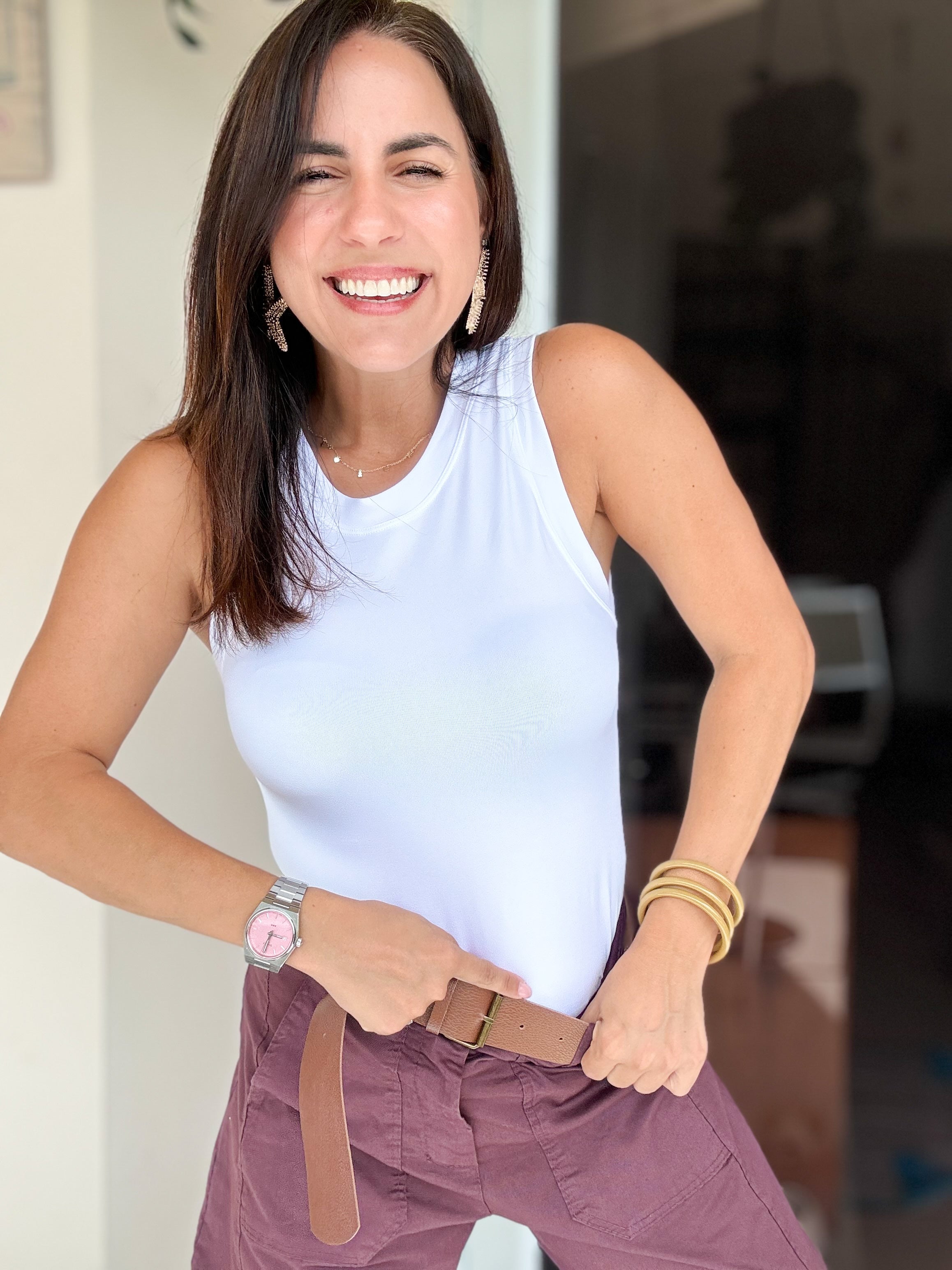 White Tank Bodysuit