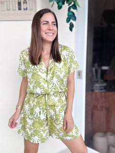Marbella Lt. Green Romper