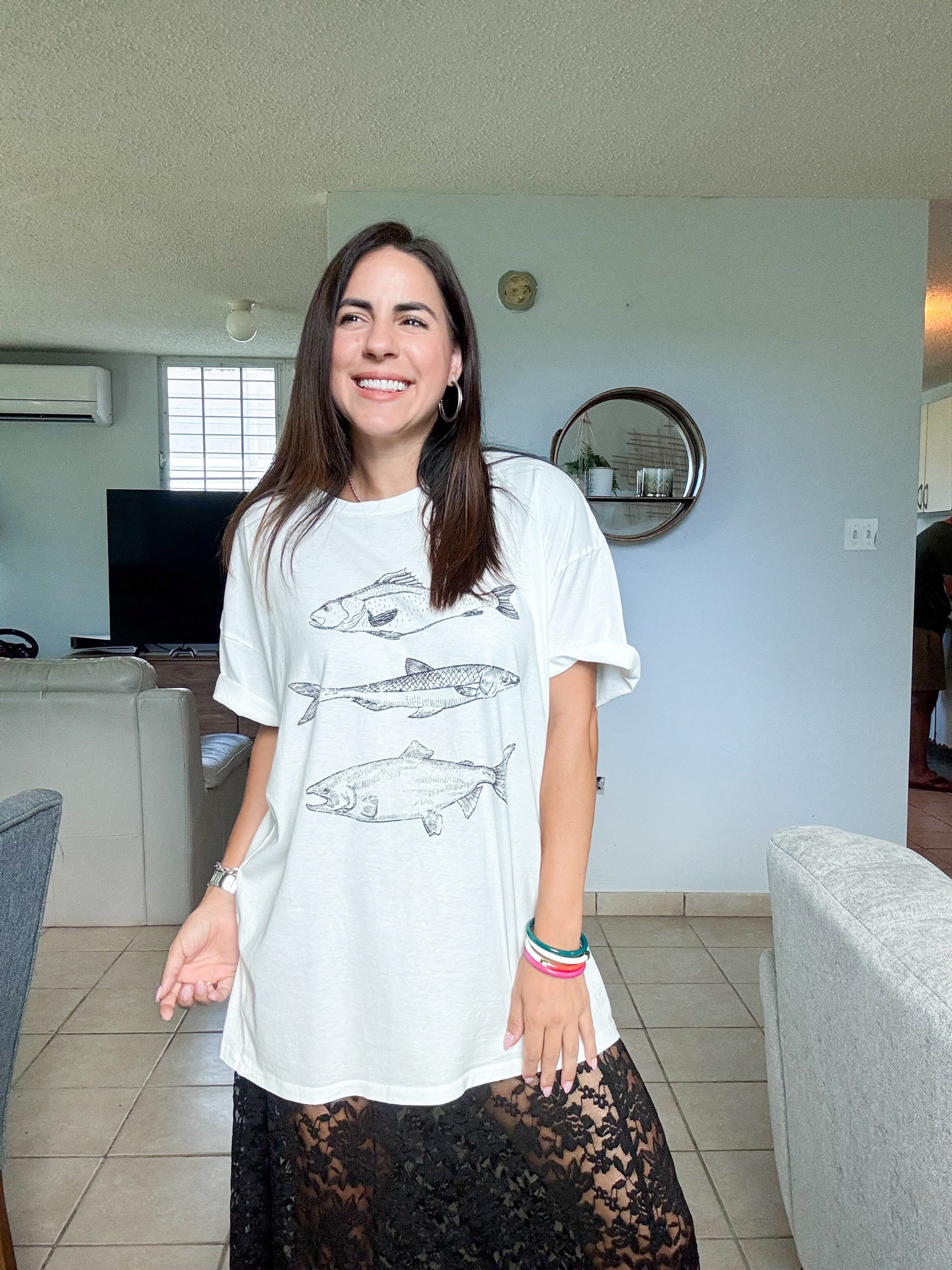 Three Fishes Oversized Tshirt
