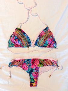 Pink Multi Two Piece Bathing Suit