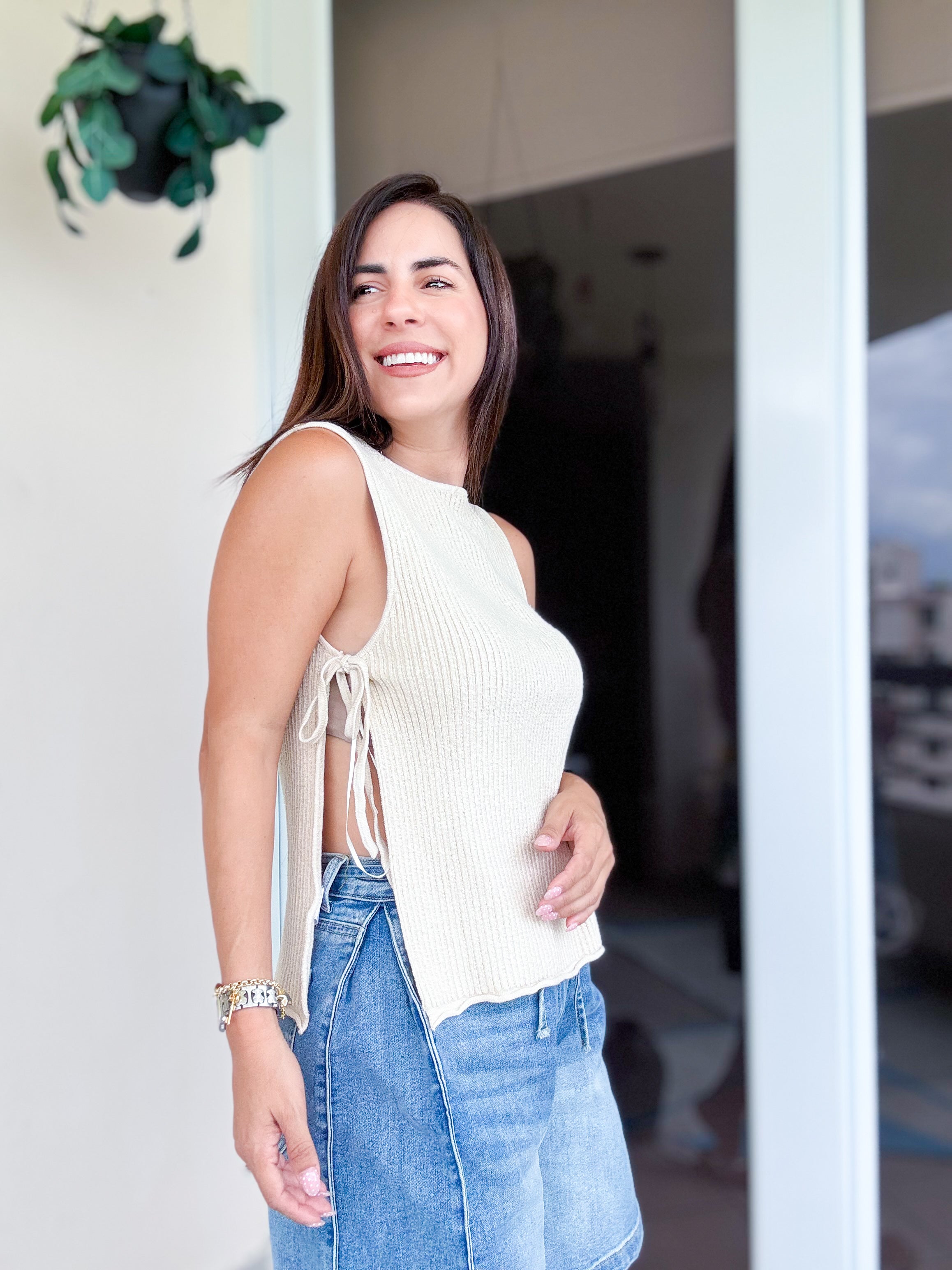 Hudson Natural Side-Tide Top