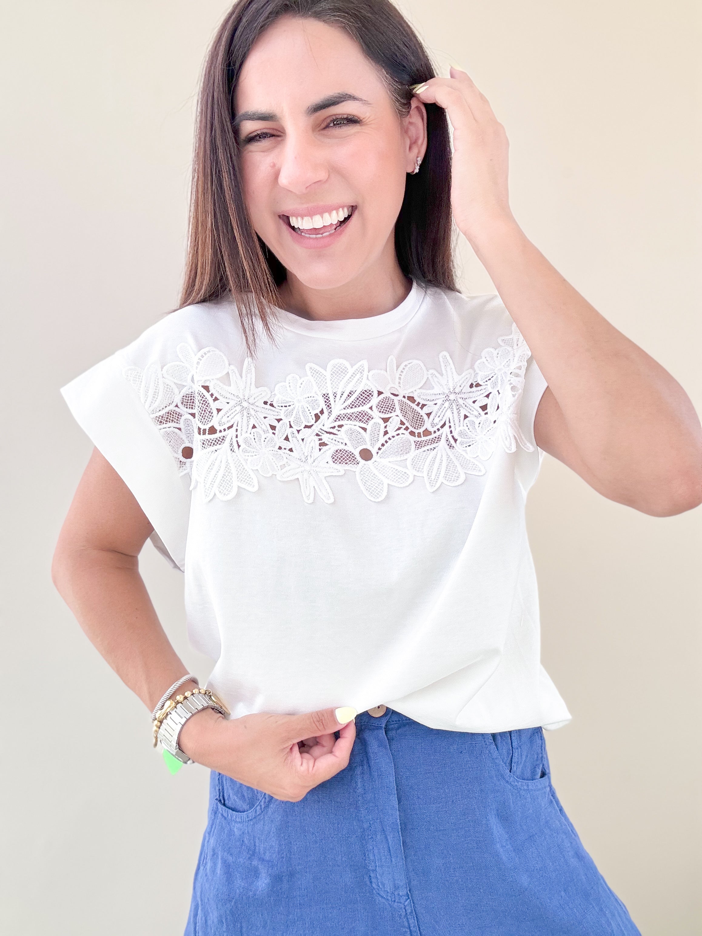 White Lace TShirt