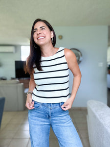 Colada Striped Bow
