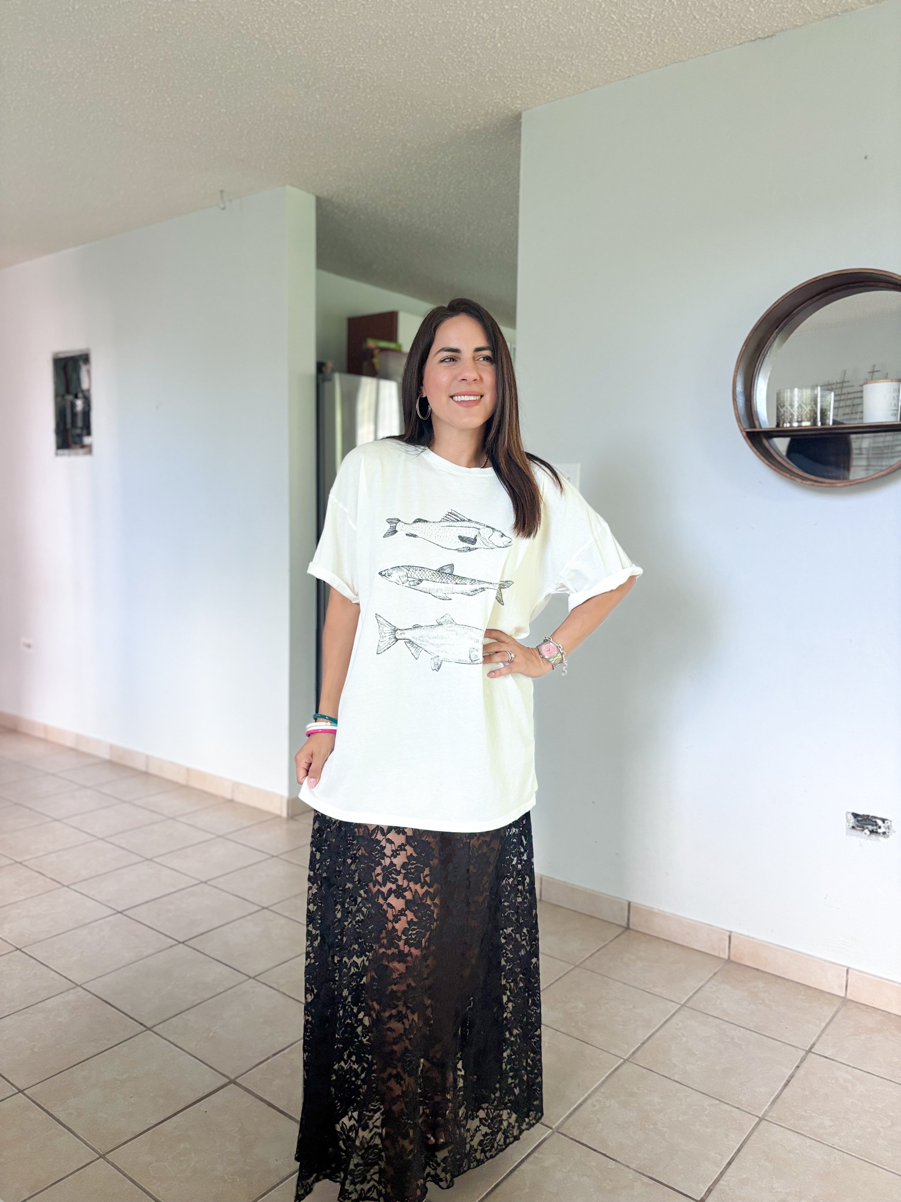 Three Fishes Oversized Tshirt