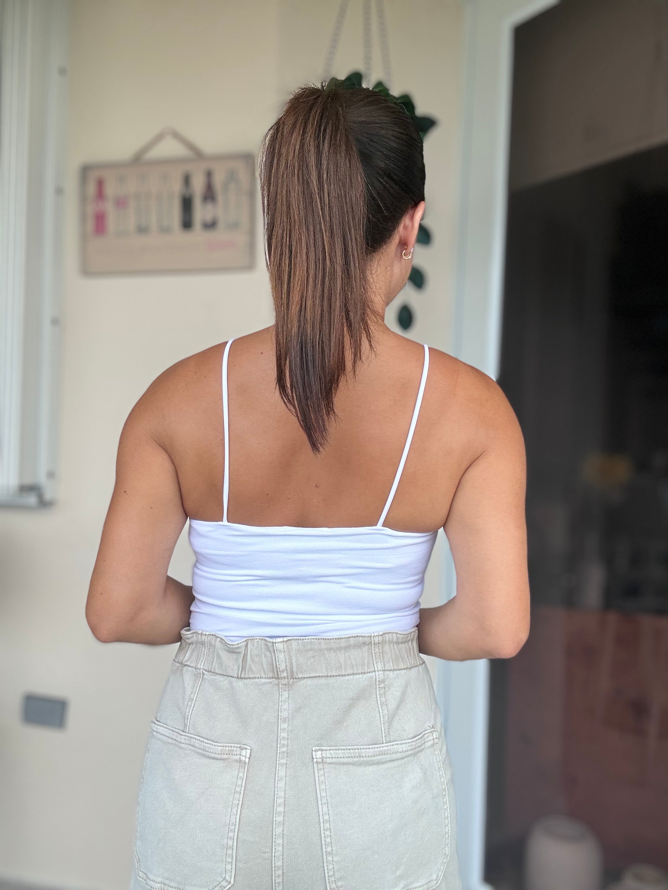 White Cami Basic Top
