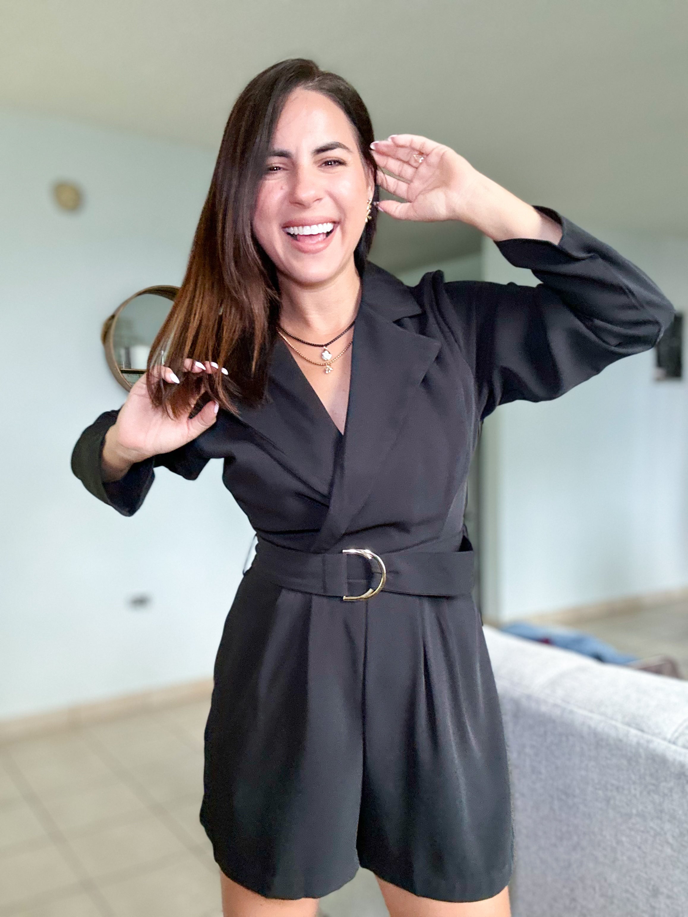 Sang Black Luxe Romper
