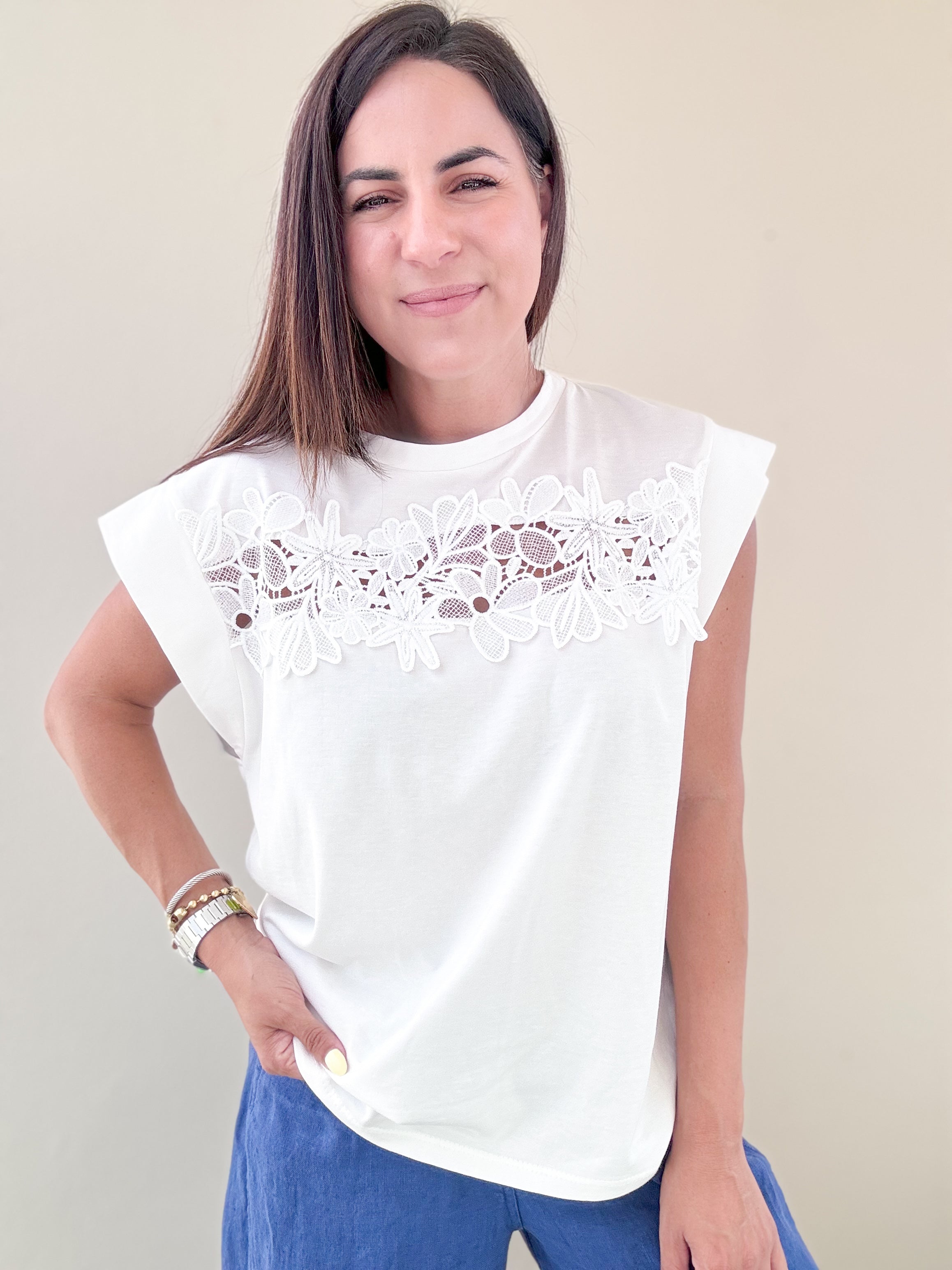 White Lace TShirt