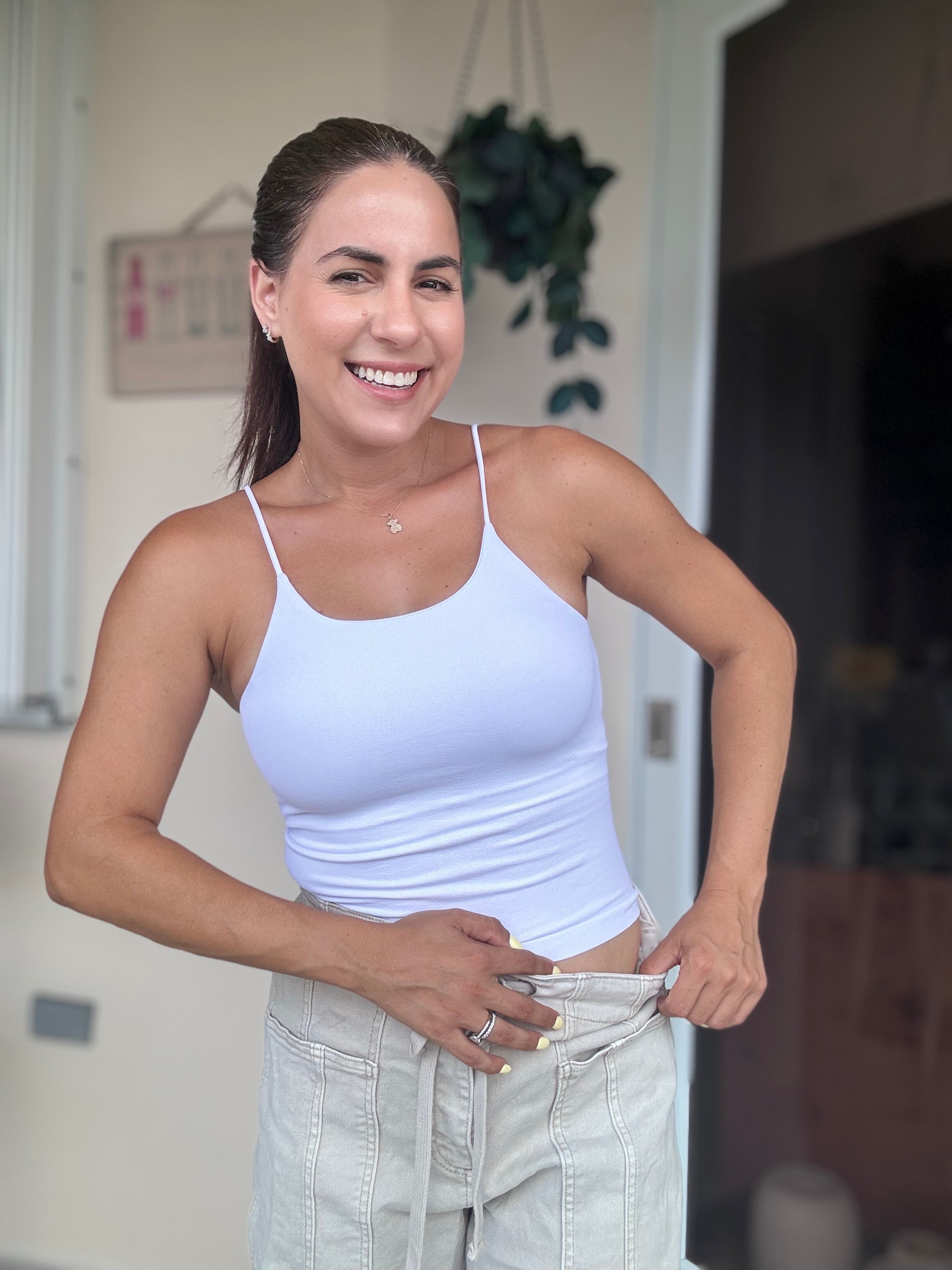 White Cami Basic Top