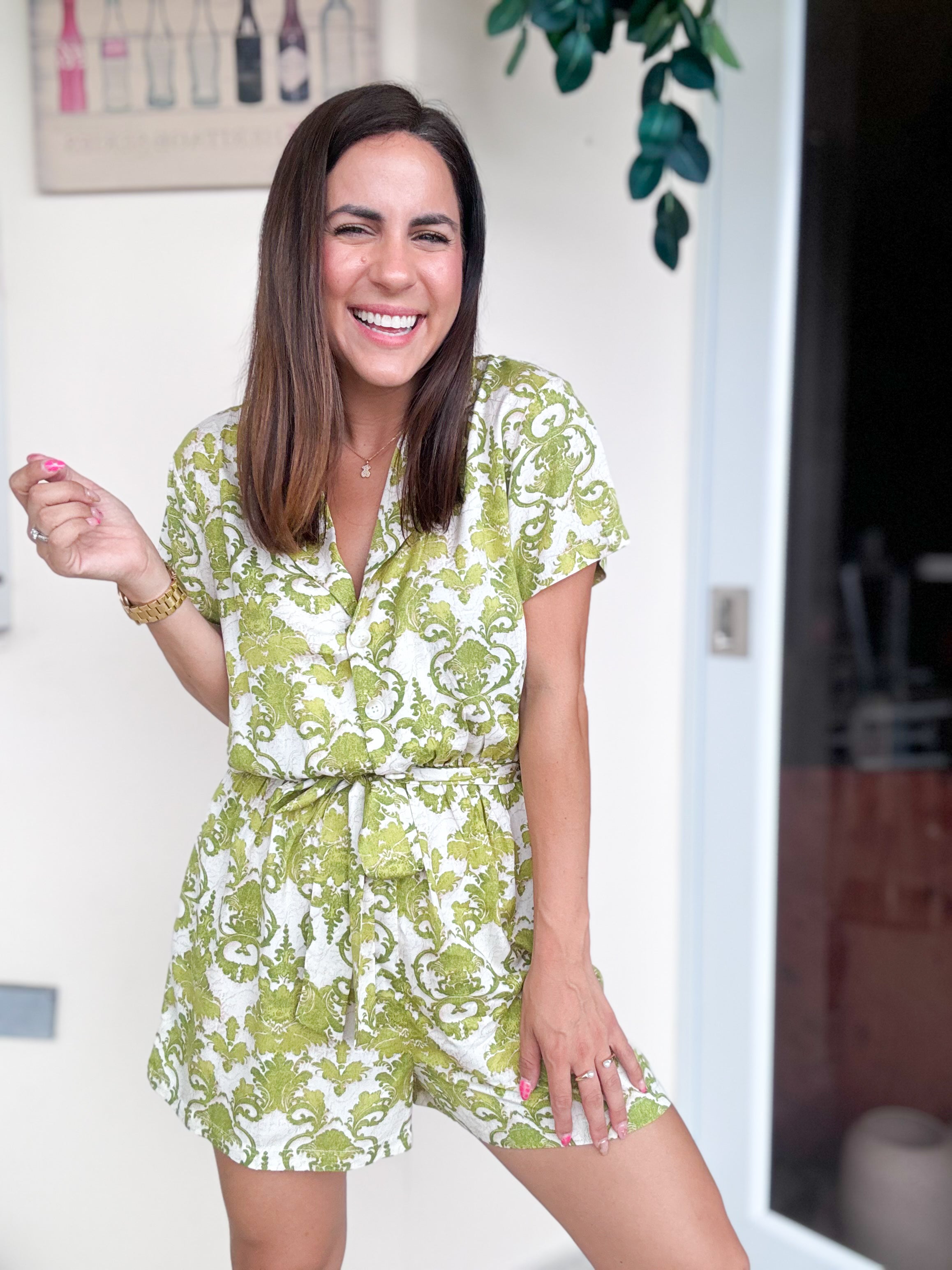 Marbella Lt. Green Romper